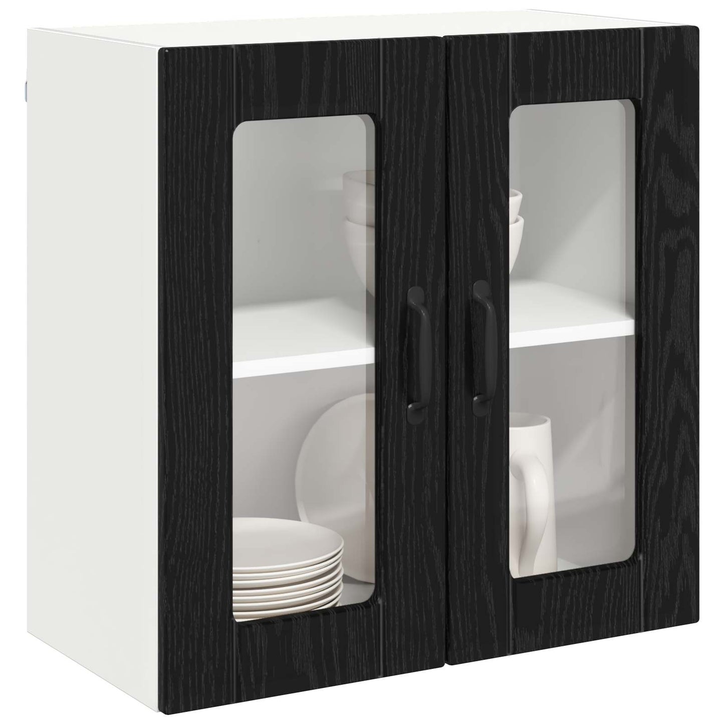 Keukenkast met opslag Zwart Eiken 60 x 31 x 60 cm Bewerkt hout is nu te koop bij PeponiXL, paradijselijk wonen!