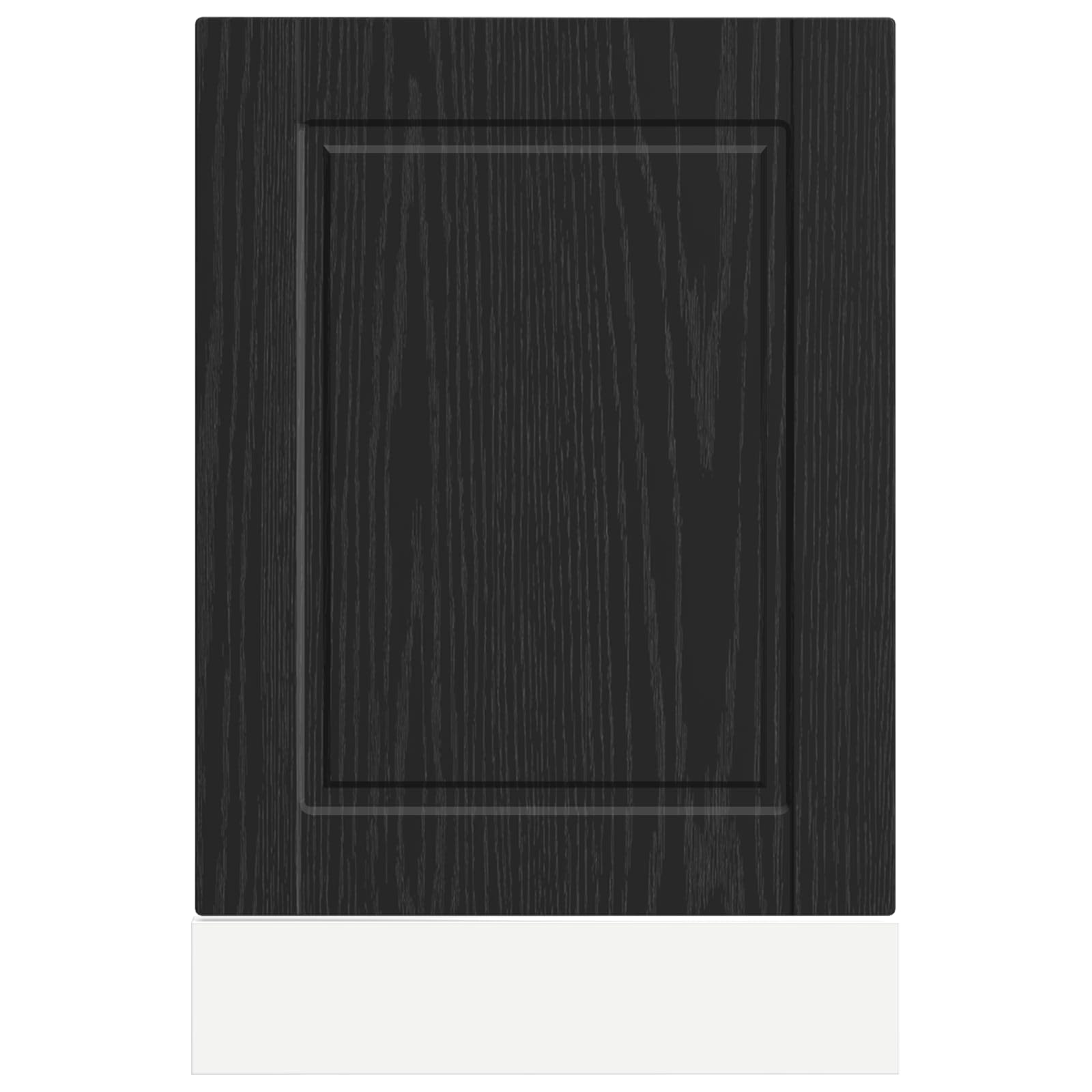 Vaatwasserpaneel Zwart Eiken 45 x 1,5 x 57 cm Bewerkt hout is nu te koop bij PeponiXL, paradijselijk wonen!