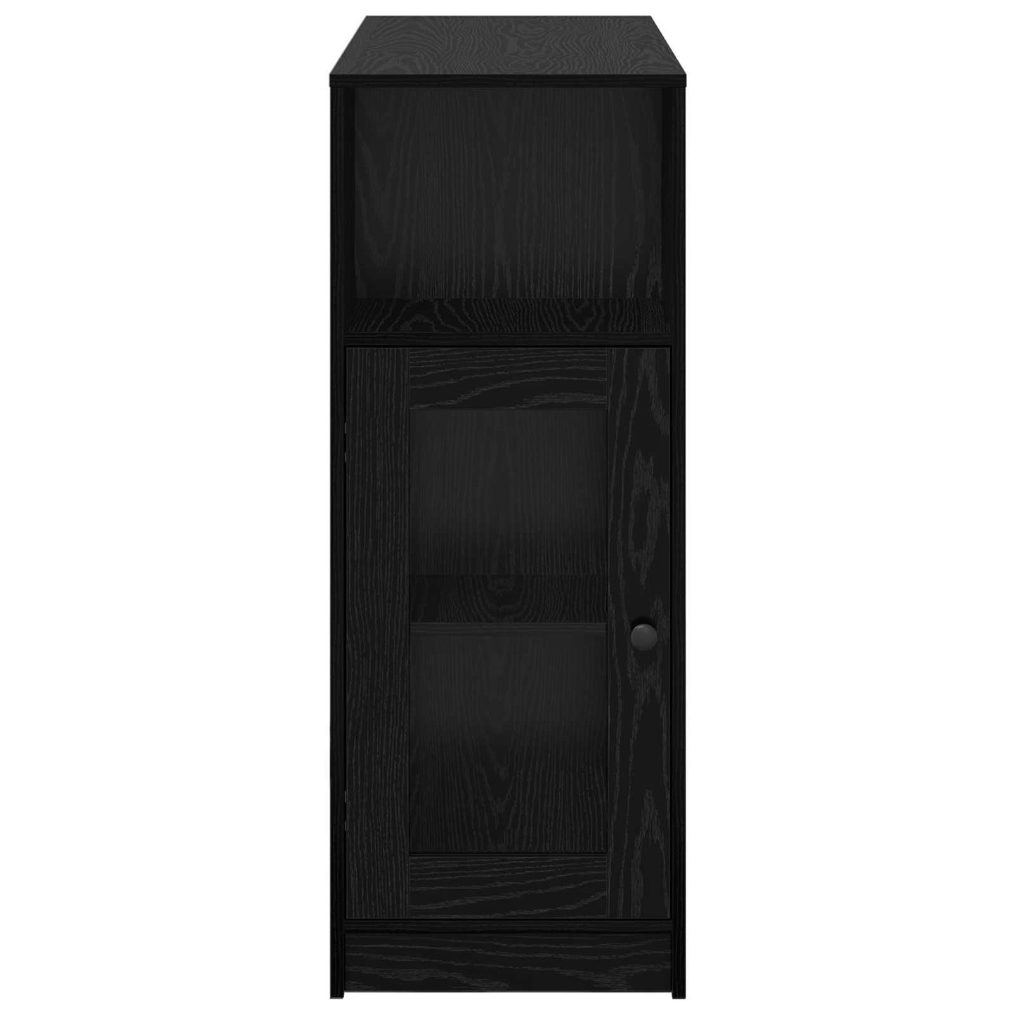 Bartafel met plank Zwart Eiken 101 x 40 x 103,5 cm Bewerkt hout is nu te koop bij PeponiXL, paradijselijk wonen!