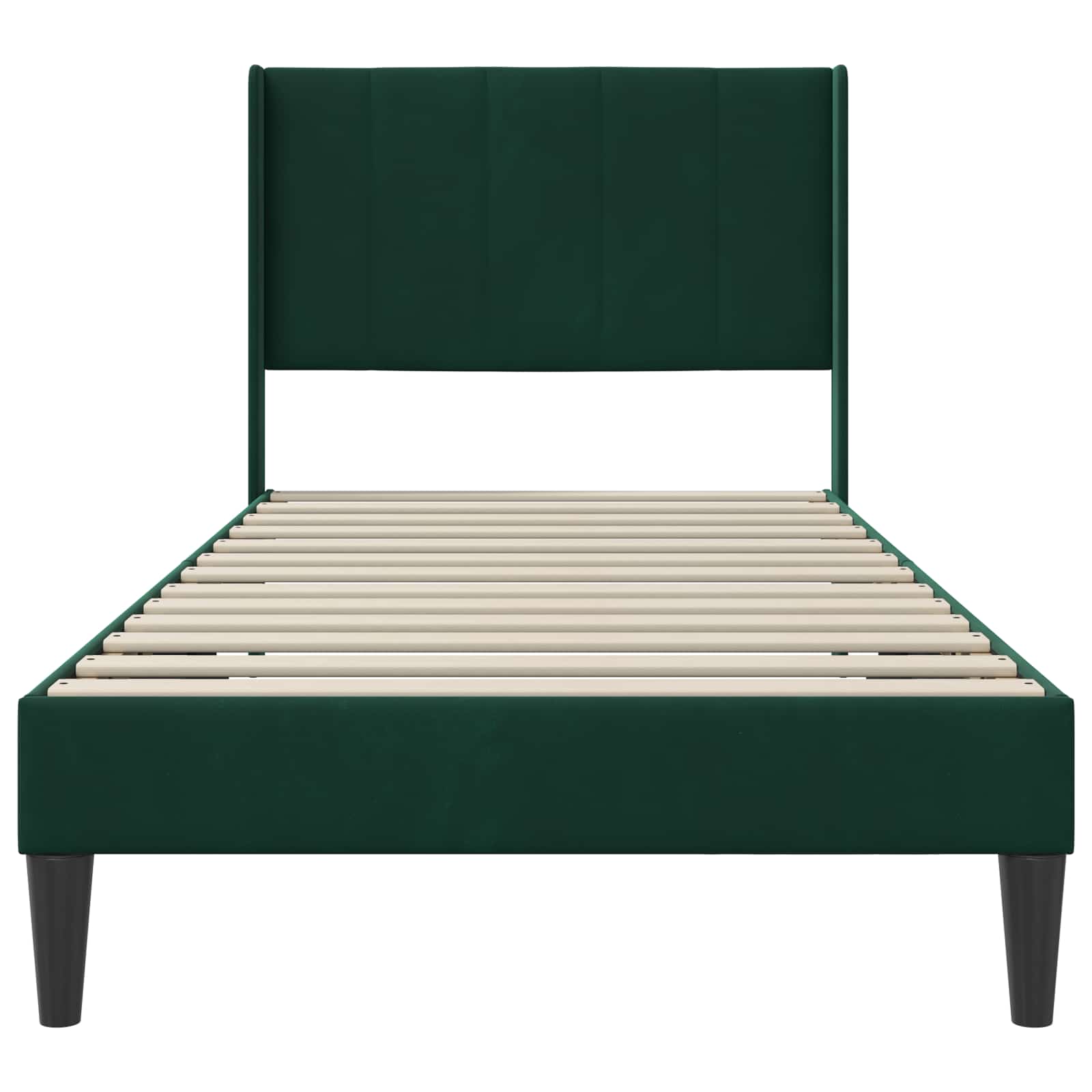 Bedframe met hoofdeinde Donkergroen 80 x 200 cm Fluweel is nu te koop bij PeponiXL, paradijselijk wonen!