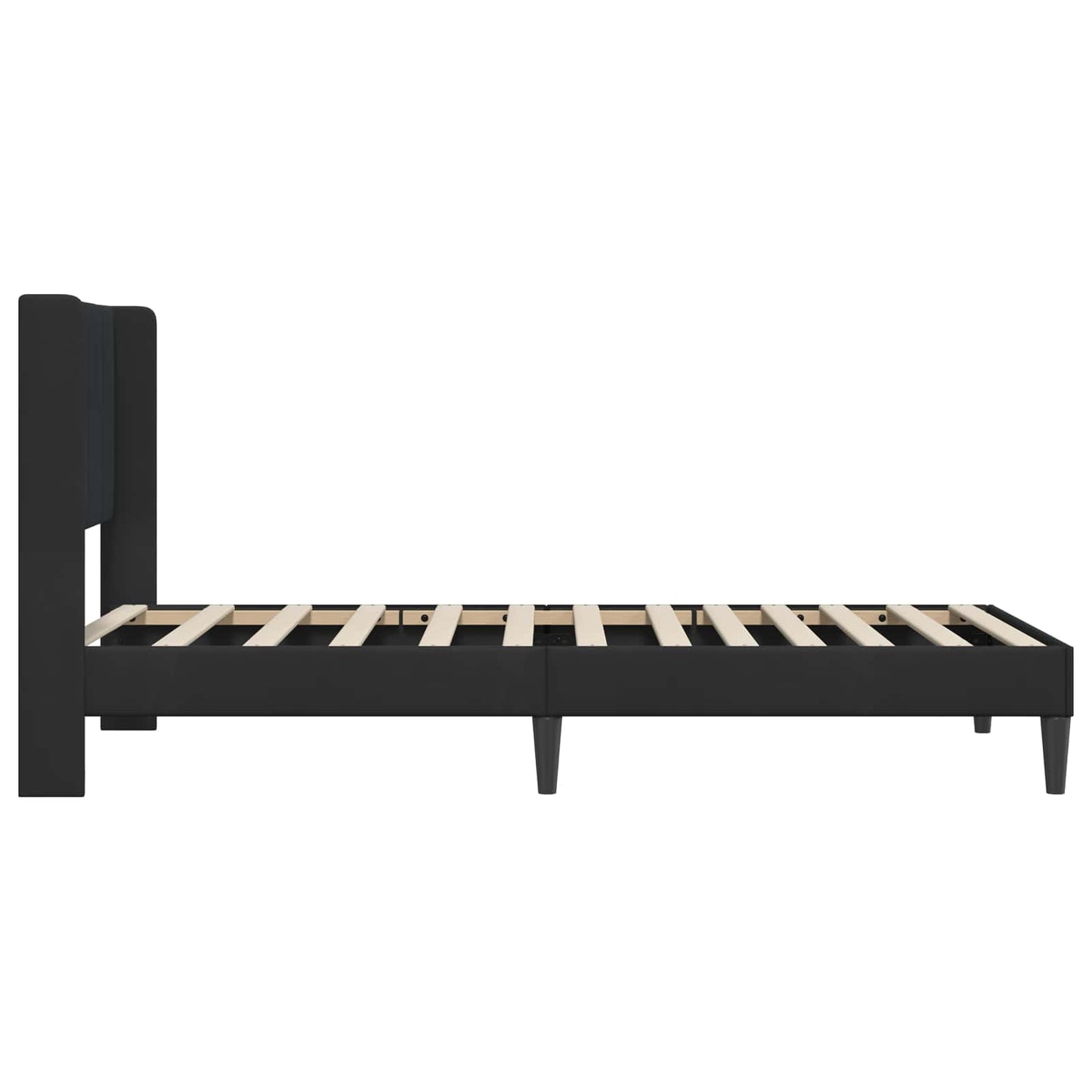 Bedframe met hoofdeinde Zwart 90 x 200 cm Fluweel is nu te koop bij PeponiXL, paradijselijk wonen!
