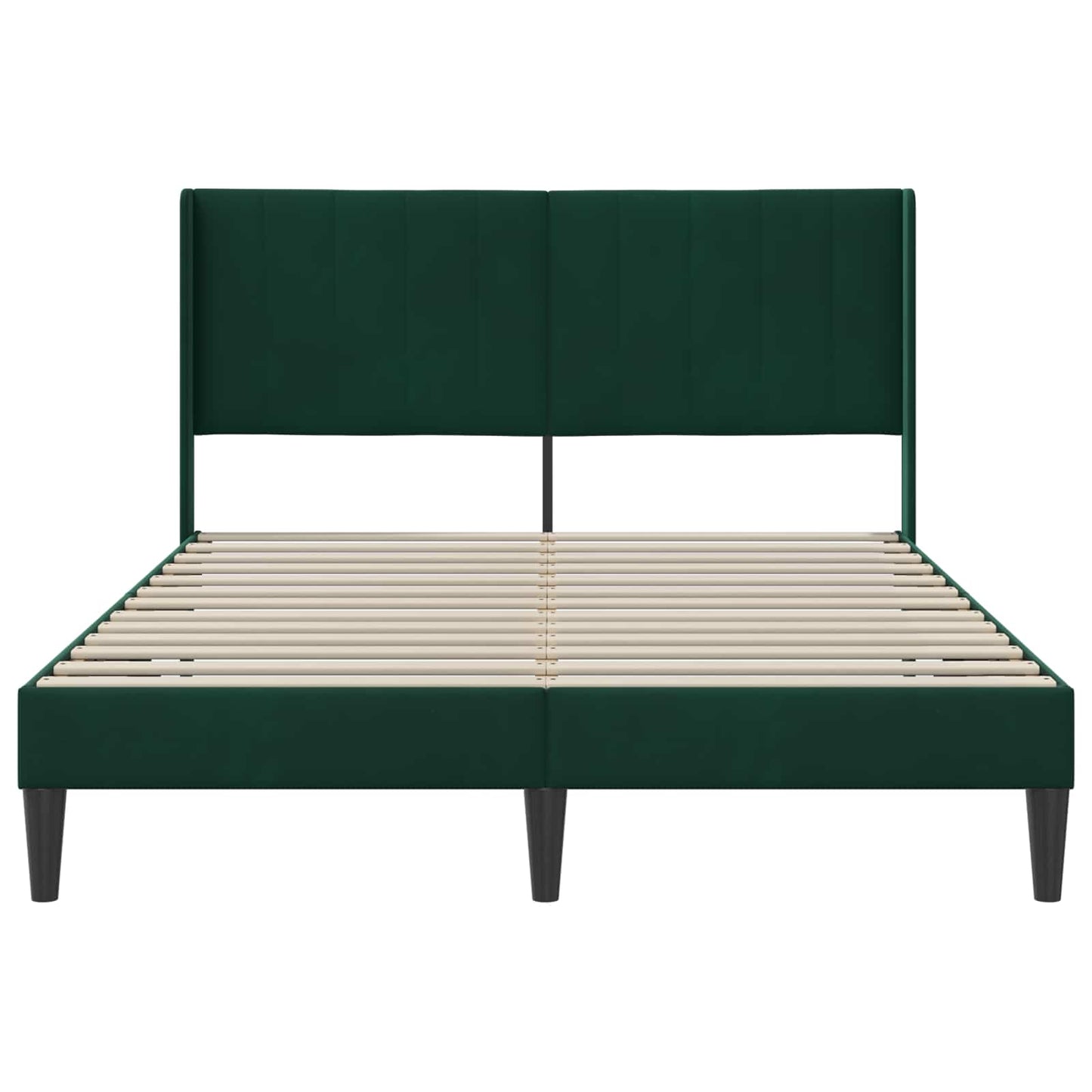 Bedframe met hoofdeinde Donkergroen 120 x 200 cm Fluweel is nu te koop bij PeponiXL, paradijselijk wonen!