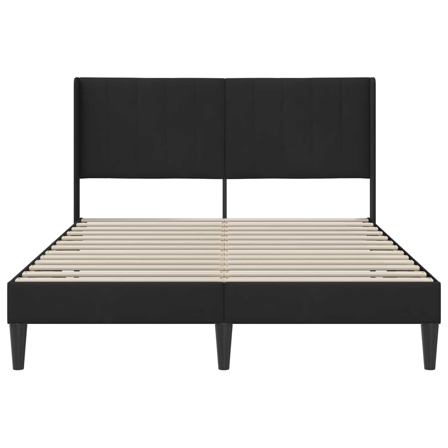 Bedframe met hoofdeinde Zwart 120 x 200 cm Fluweel is nu te koop bij PeponiXL, paradijselijk wonen!
