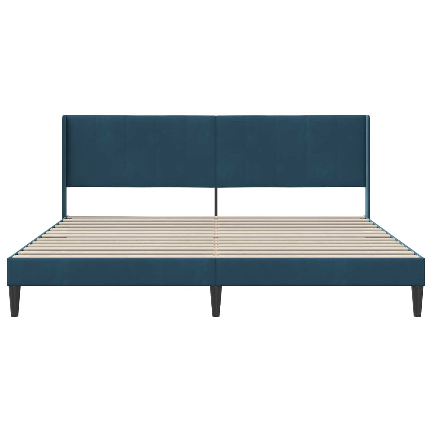 Bedframe met hoofdeinde Blauw 180 x 200 cm Fluweel is nu te koop bij PeponiXL, paradijselijk wonen!