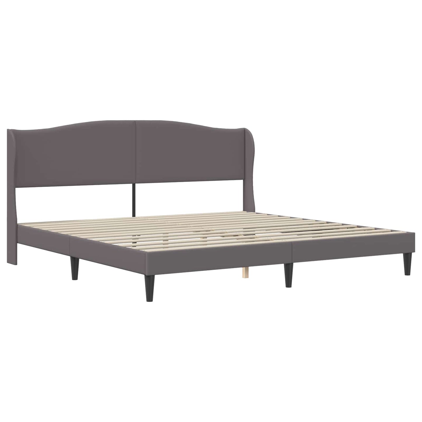 Bedframe met hoofdeinde Grijs 180 x 200 cm Kunstleer is nu te koop bij PeponiXL, paradijselijk wonen!