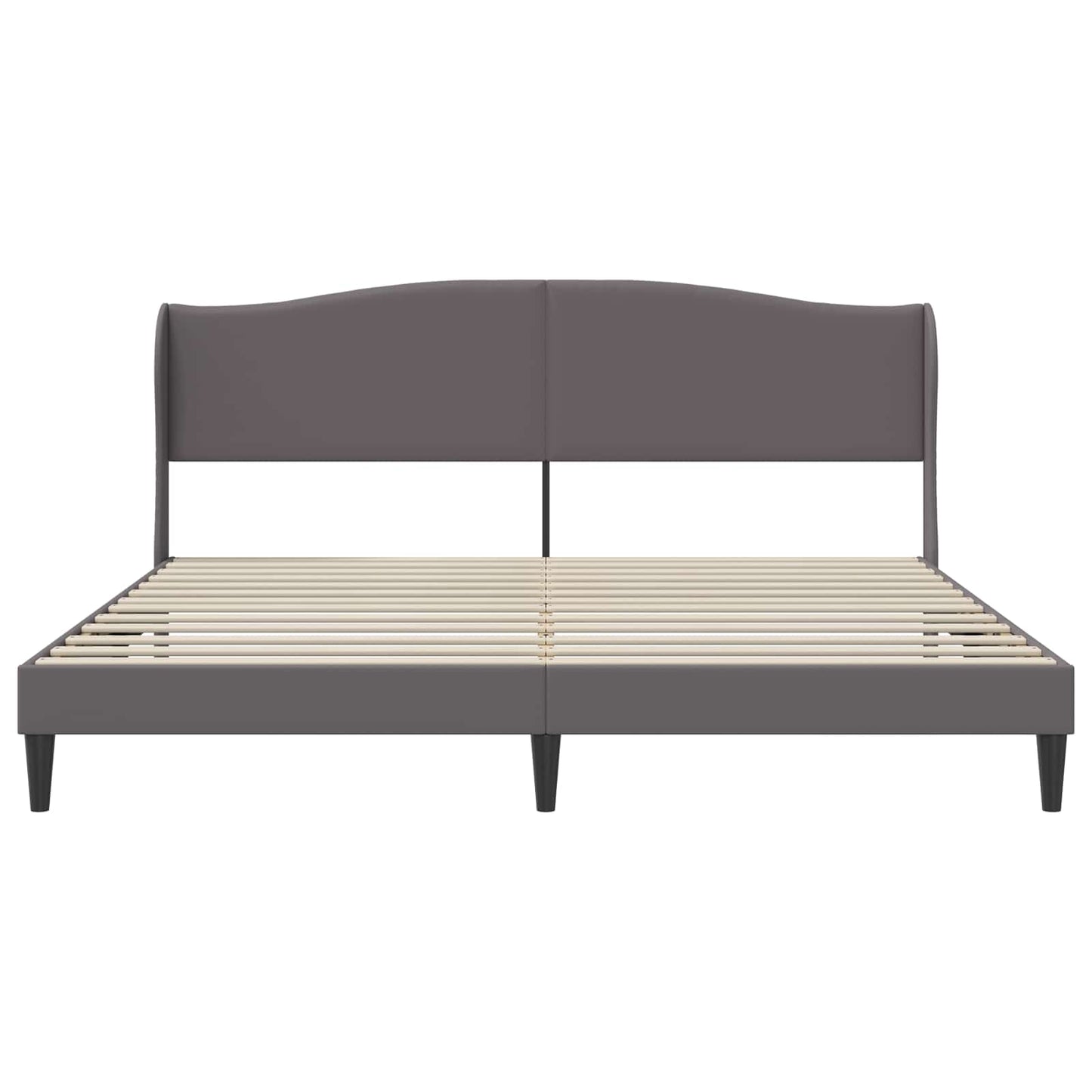 Bedframe met hoofdeinde Grijs 180 x 200 cm Kunstleer is nu te koop bij PeponiXL, paradijselijk wonen!