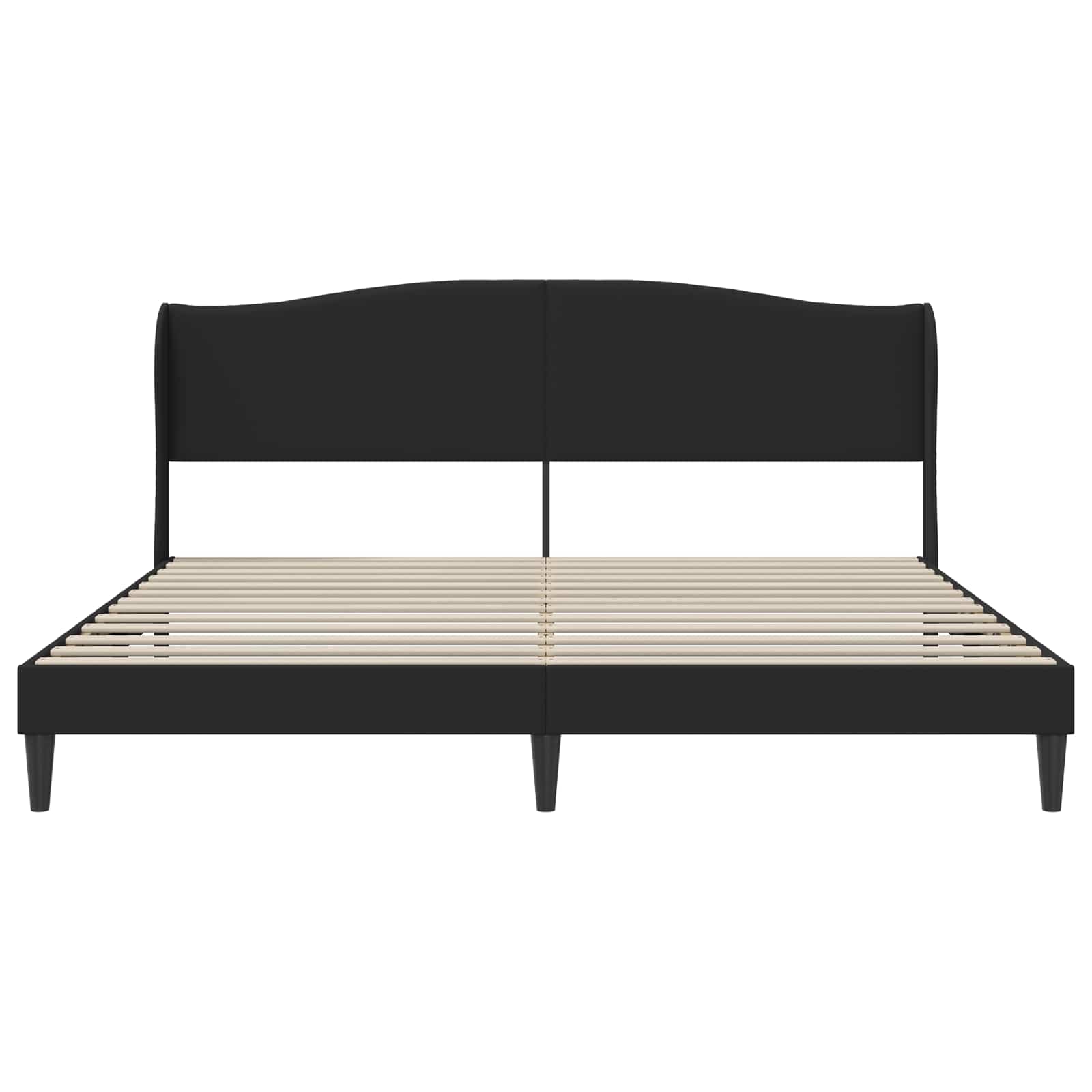 Bedframe met hoofdeinde Zwart 180 x 200 cm Kunstleer is nu te koop bij PeponiXL, paradijselijk wonen!