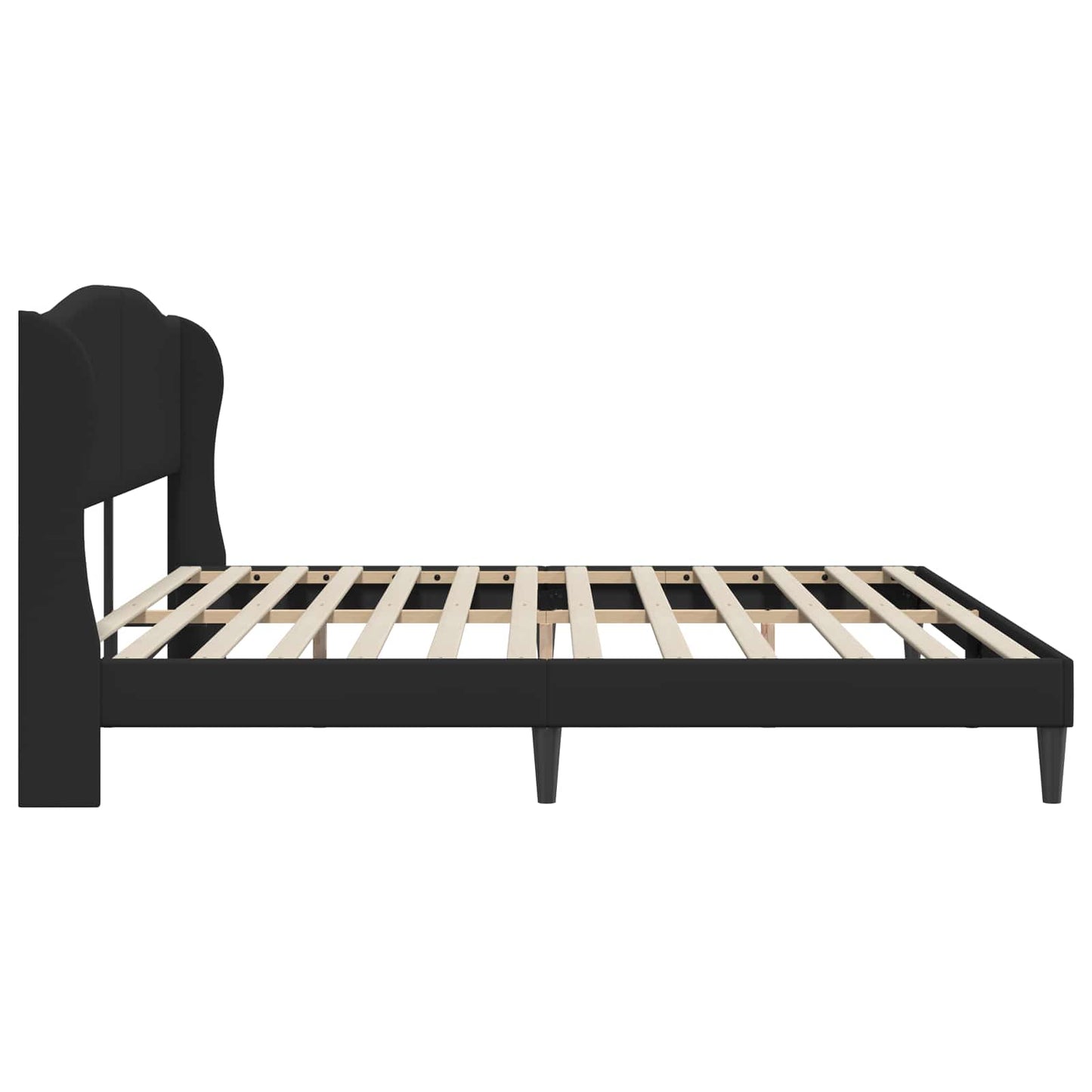 Bedframe met hoofdeinde Zwart 180 x 200 cm Kunstleer is nu te koop bij PeponiXL, paradijselijk wonen!