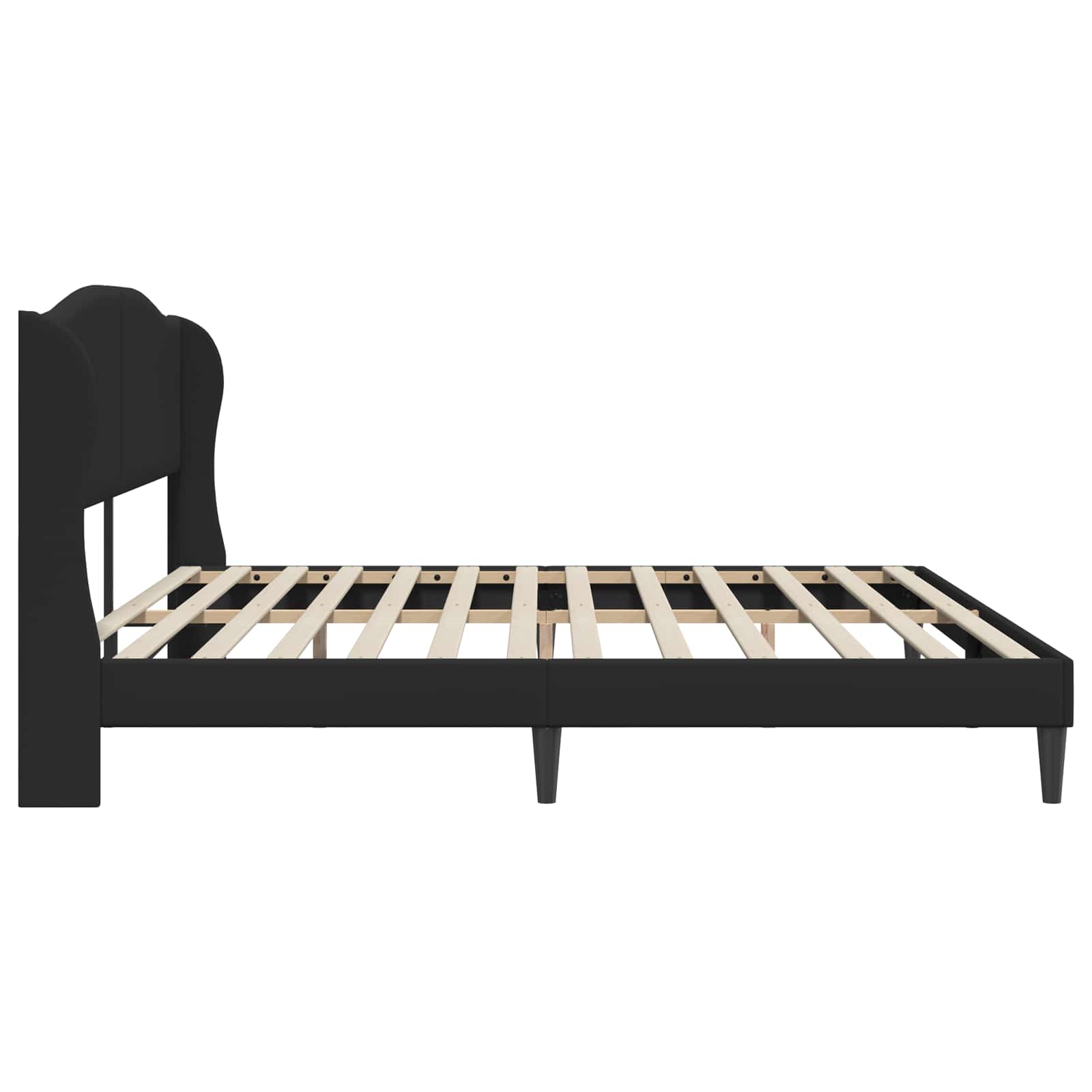 Bedframe met hoofdeinde Zwart 180 x 200 cm Kunstleer is nu te koop bij PeponiXL, paradijselijk wonen!