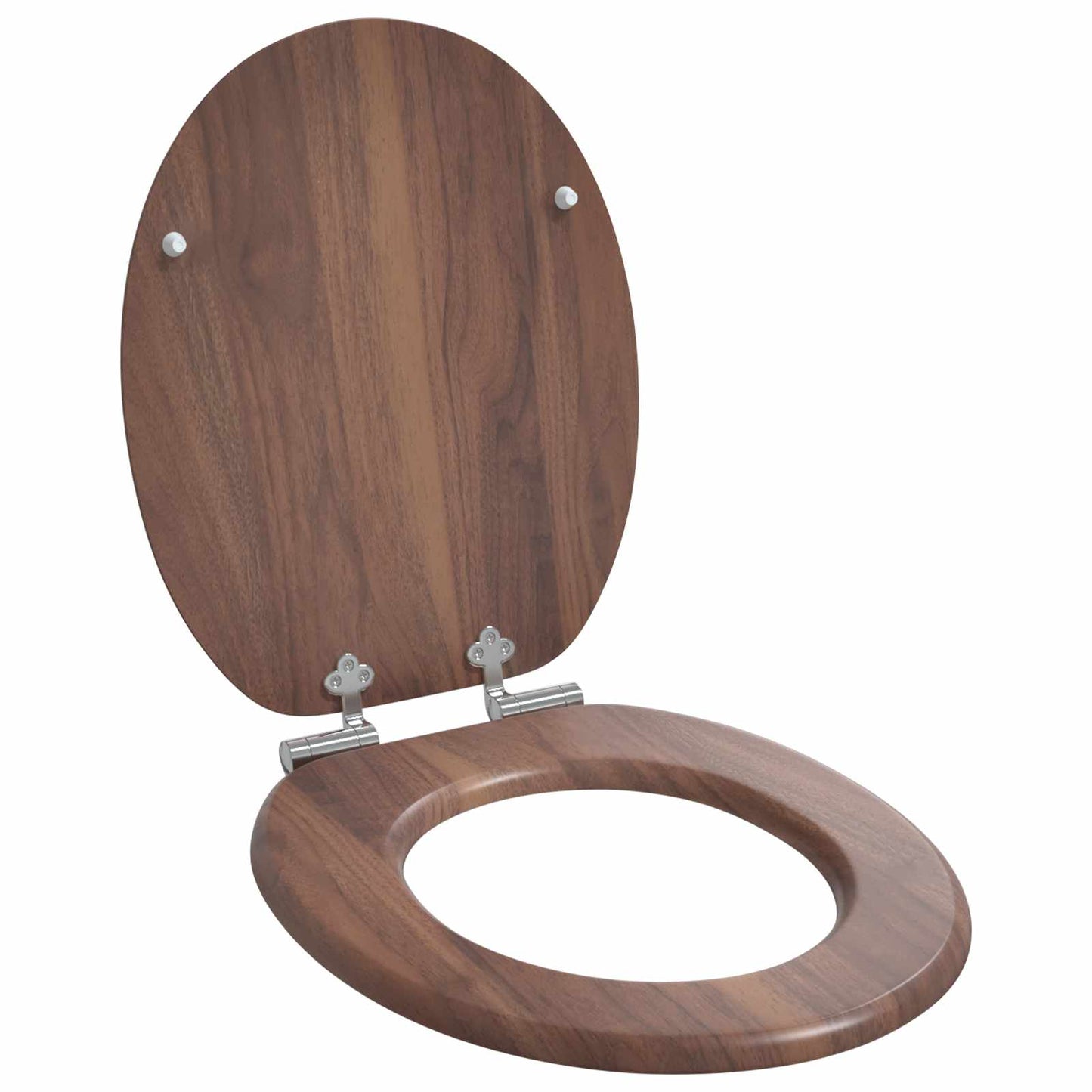 Toiletbril 2 pcs Bruin 44 x 38 cm MDF-plaat is nu te koop bij PeponiXL, paradijselijk wonen!