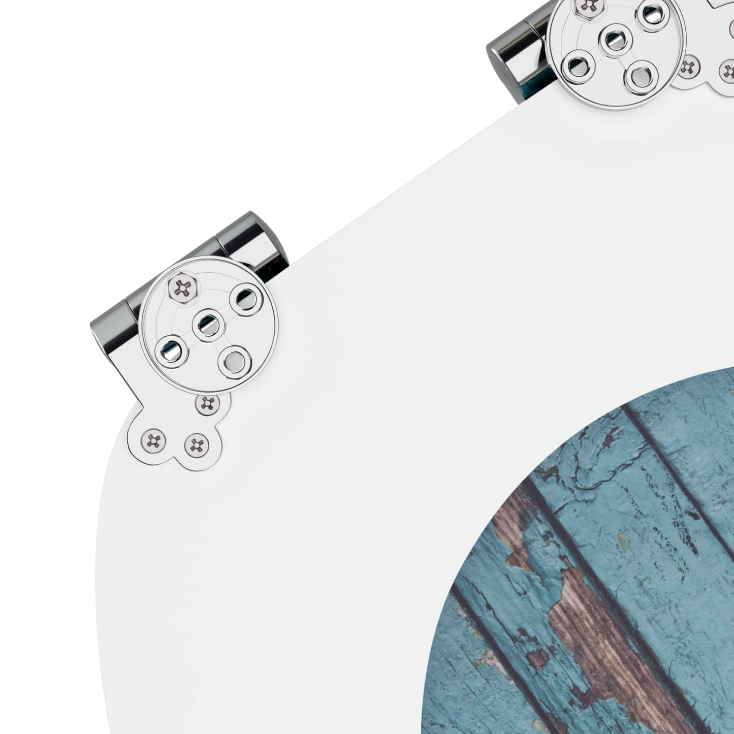 Zachte sluit toiletbril 2 pcs Blauw 44 x 38 cm MDF-plaat is nu te koop bij PeponiXL, paradijselijk wonen!