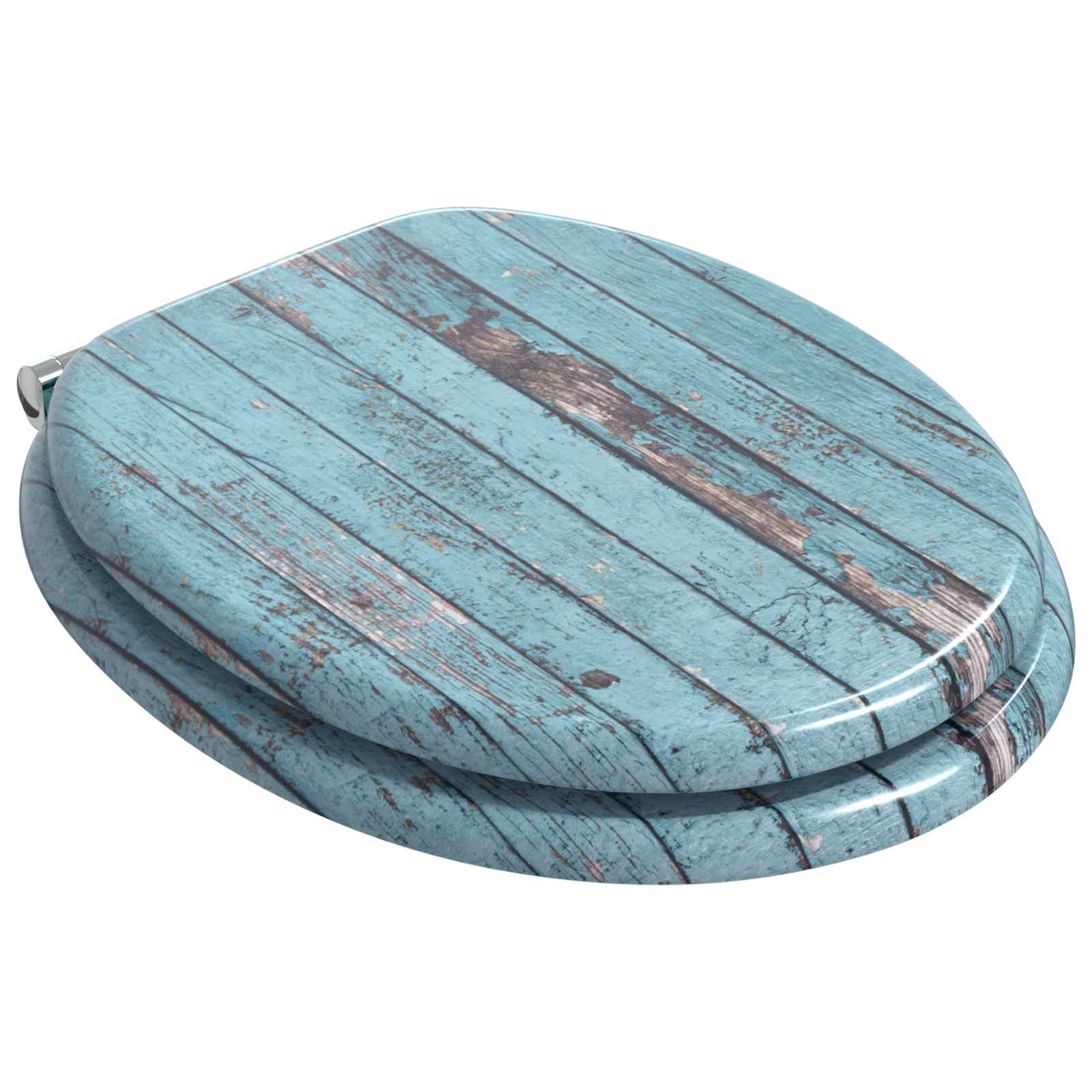 Zachte sluit toiletbril 2 pcs Blauw 44 x 38 cm MDF-plaat is nu te koop bij PeponiXL, paradijselijk wonen!