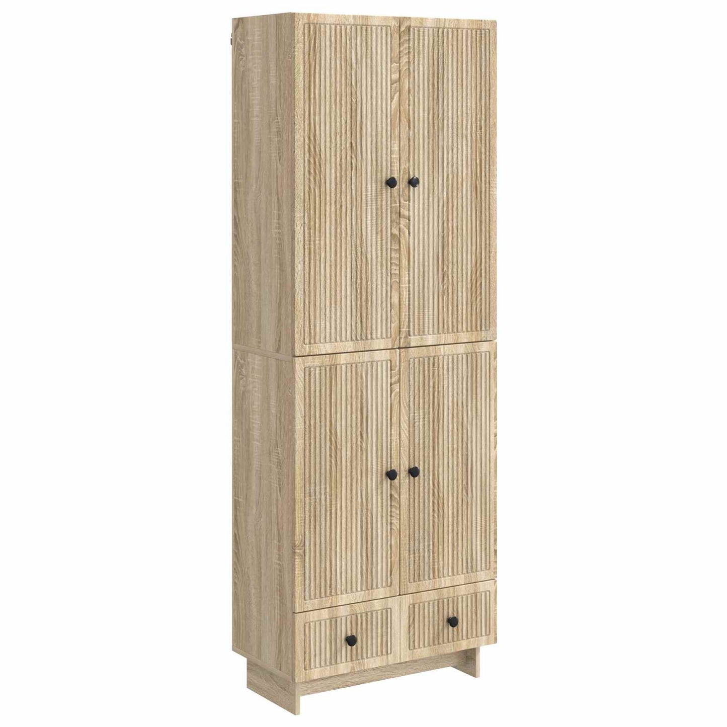 Kastenset 2 pcs Sonoma Eiken 66 x 34,5 x 95 cm Bewerkt hout is nu te koop bij PeponiXL, paradijselijk wonen!