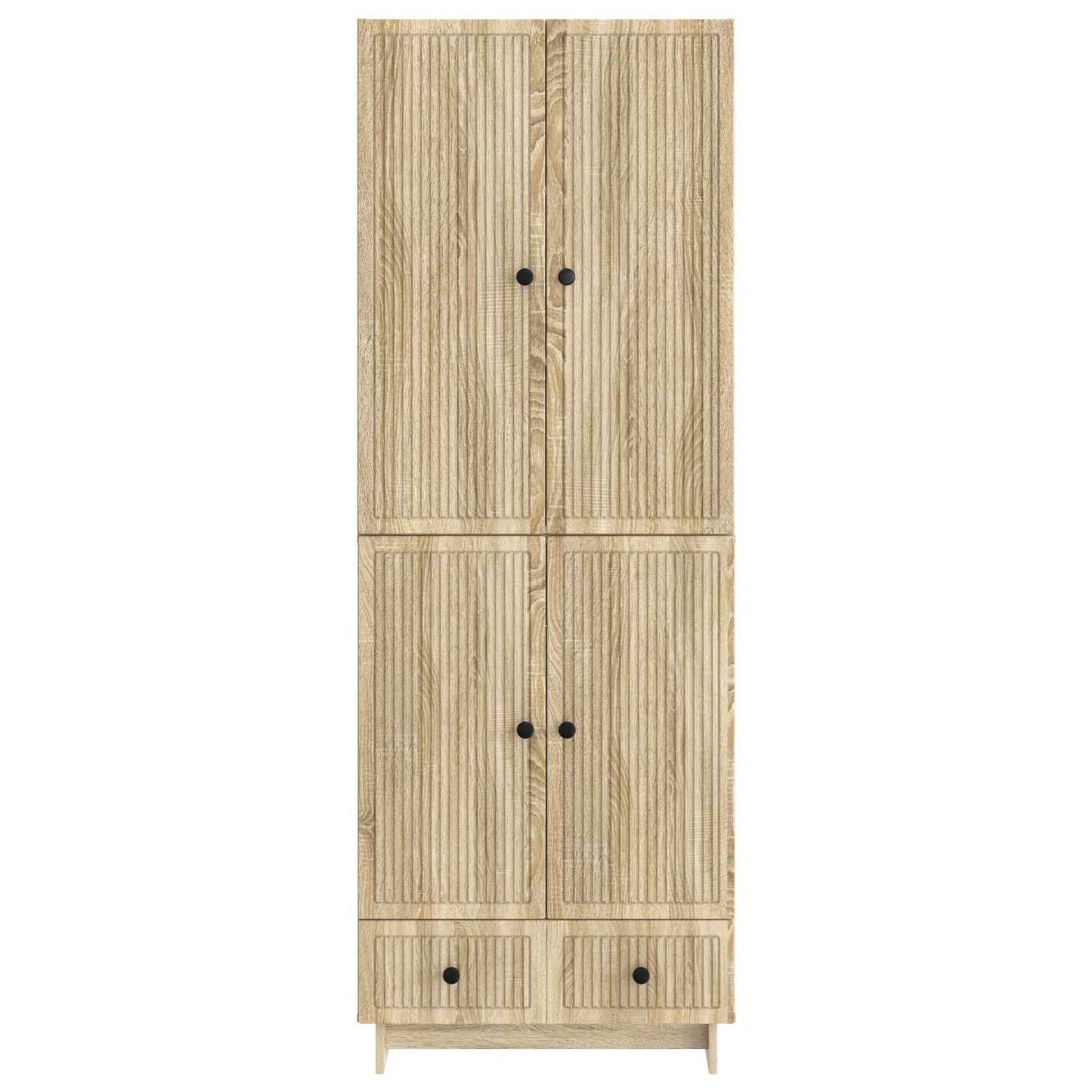 Kastenset 2 pcs Sonoma Eiken 66 x 34,5 x 95 cm Bewerkt hout is nu te koop bij PeponiXL, paradijselijk wonen!