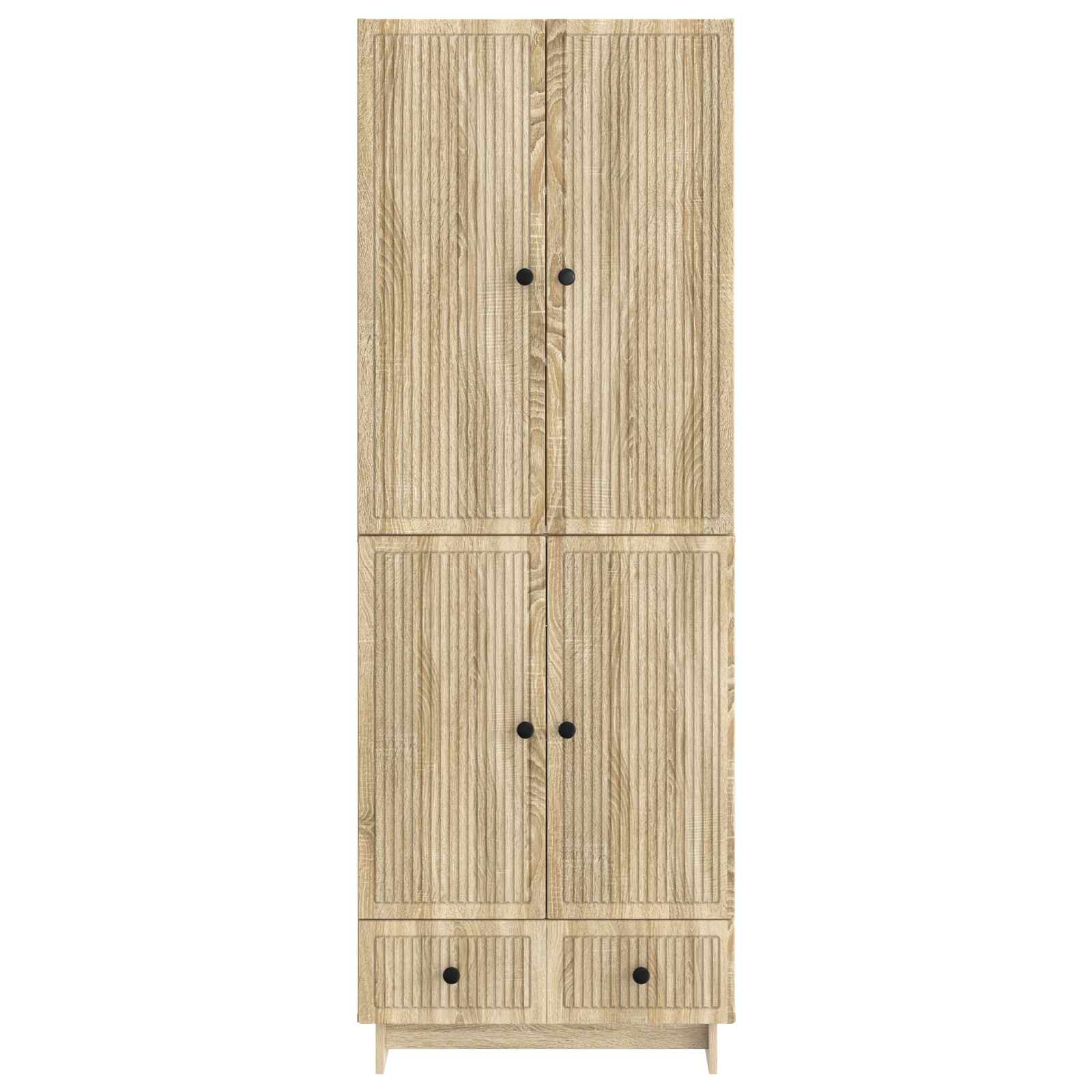 Kastenset 2 pcs Sonoma Eiken 66 x 34,5 x 95 cm Bewerkt hout is nu te koop bij PeponiXL, paradijselijk wonen!