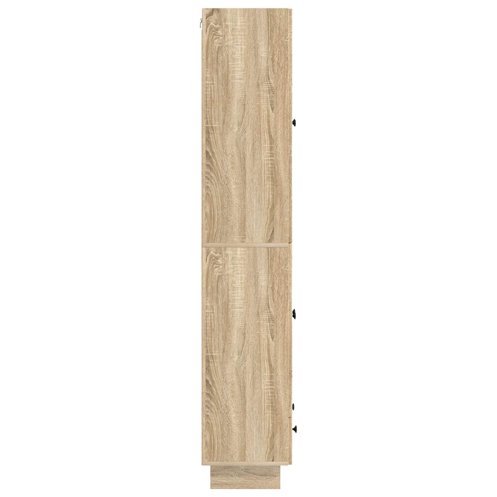 Kastenset 2 pcs Sonoma Eiken 66 x 34,5 x 95 cm Bewerkt hout is nu te koop bij PeponiXL, paradijselijk wonen!