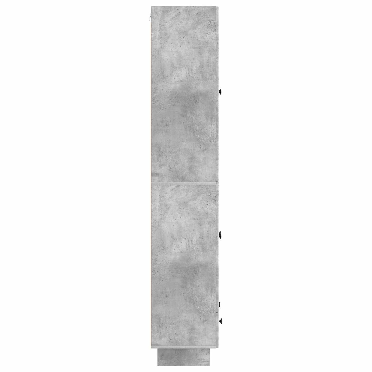 Kastenset 2 pcs Betongrijs 66 x 34,5 x 95 cm Bewerkt hout is nu te koop bij PeponiXL, paradijselijk wonen!