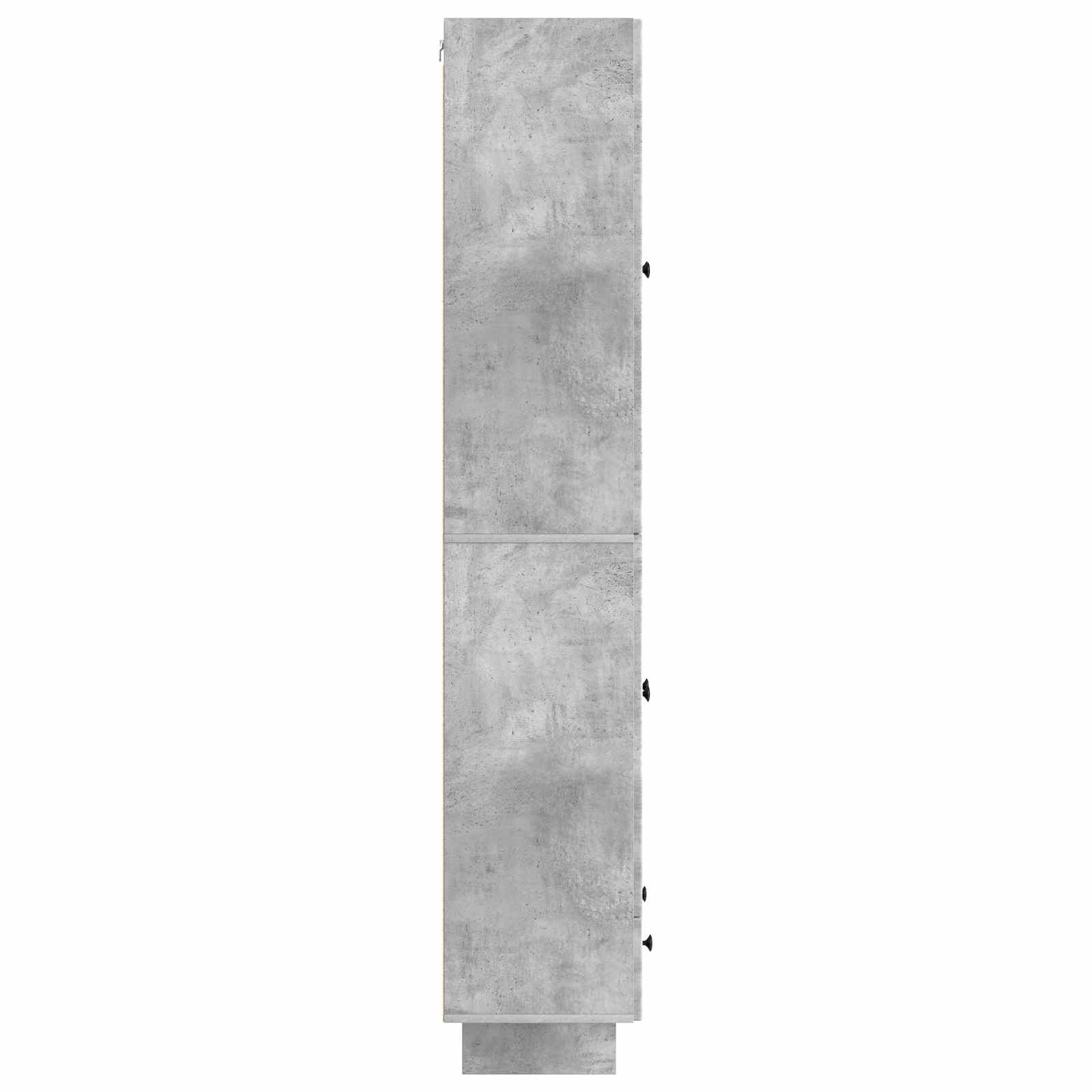 Kastenset 2 pcs Betongrijs 66 x 34,5 x 95 cm Bewerkt hout is nu te koop bij PeponiXL, paradijselijk wonen!