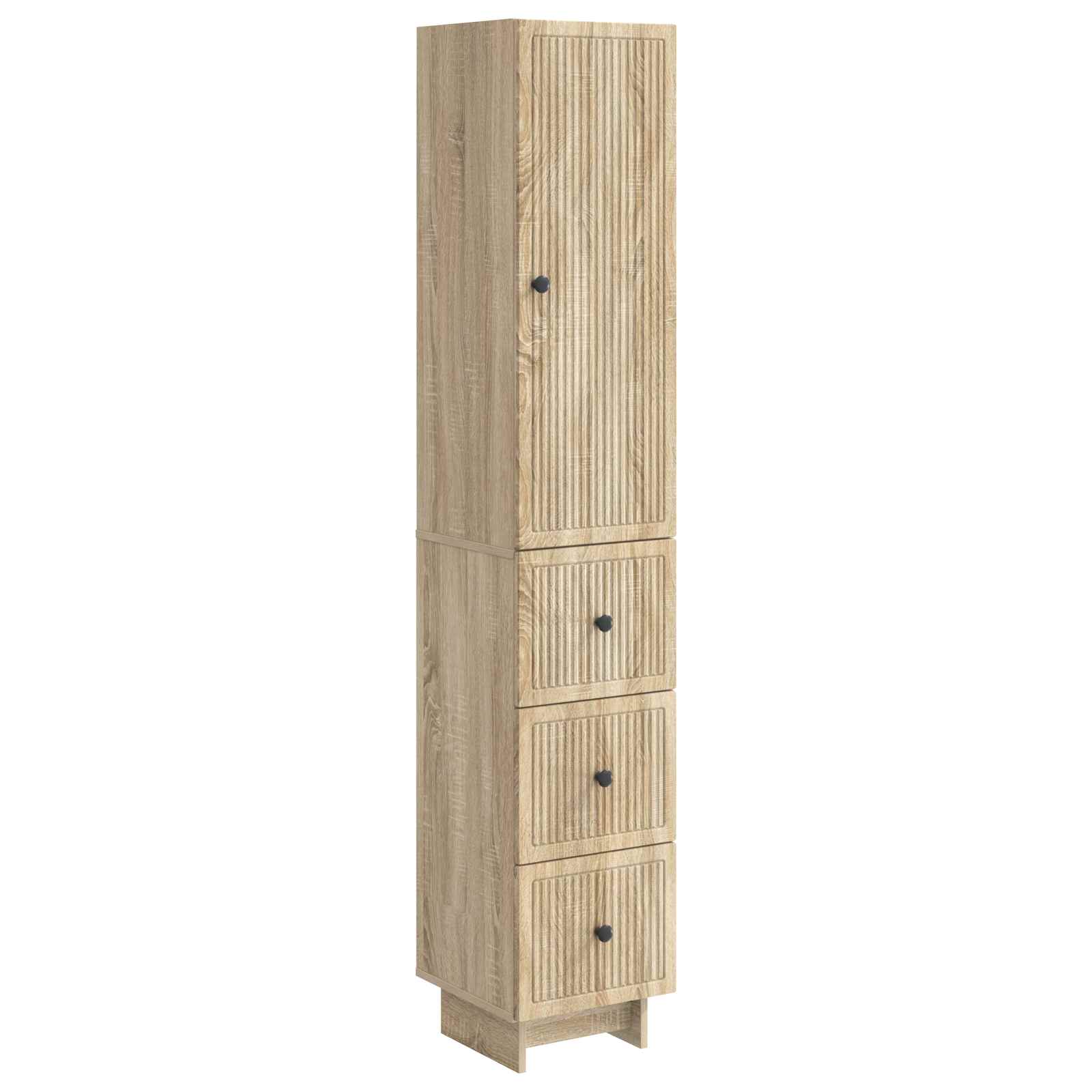 Kastenset 2 pcs 33 x 34,5 x 90 cm Bewerkt hout is nu te koop bij PeponiXL, paradijselijk wonen!