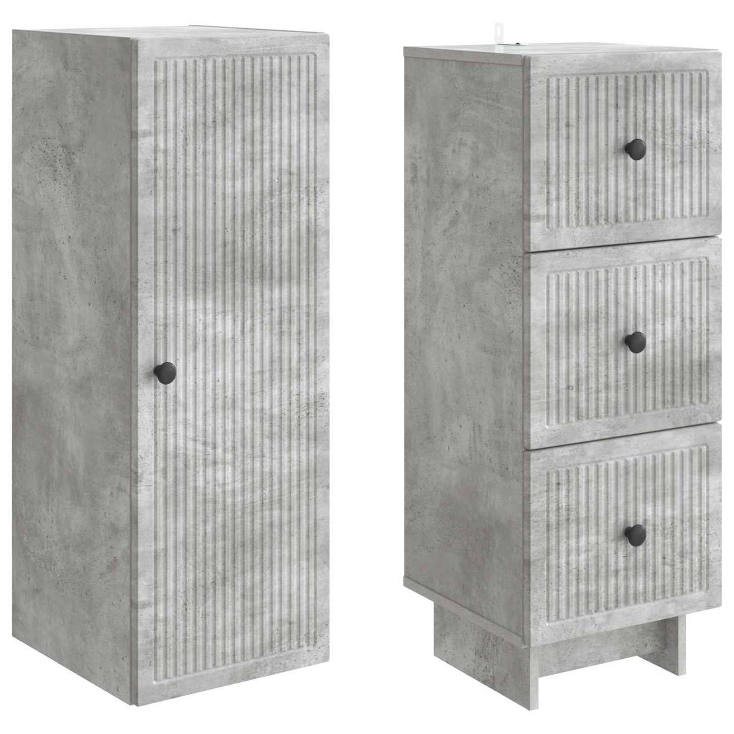 Kastenset 2 pcs 33 x 34,5 x 90 cm Bewerkt hout is nu te koop bij PeponiXL, paradijselijk wonen!