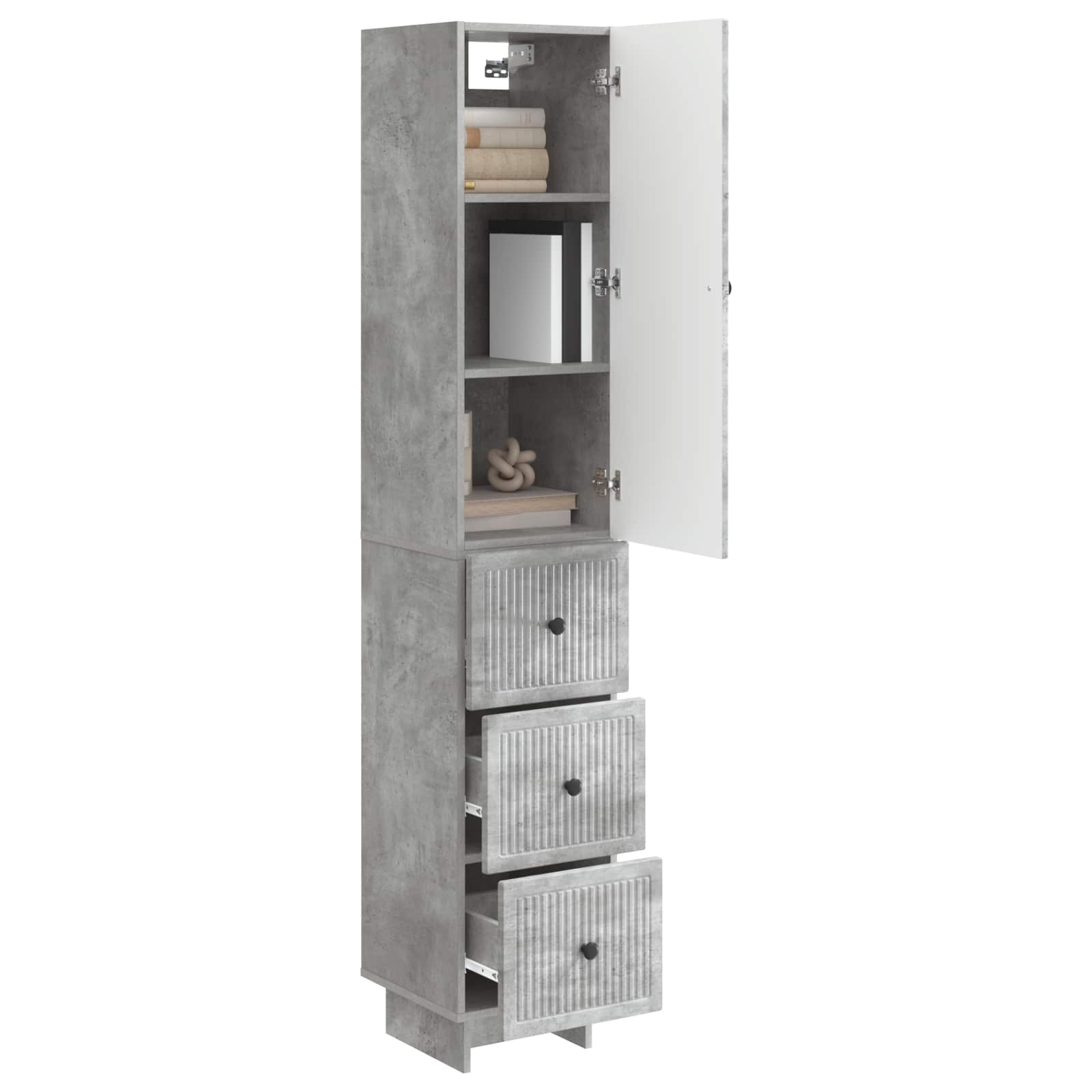 Kastenset 2 pcs 33 x 34,5 x 90 cm Bewerkt hout is nu te koop bij PeponiXL, paradijselijk wonen!