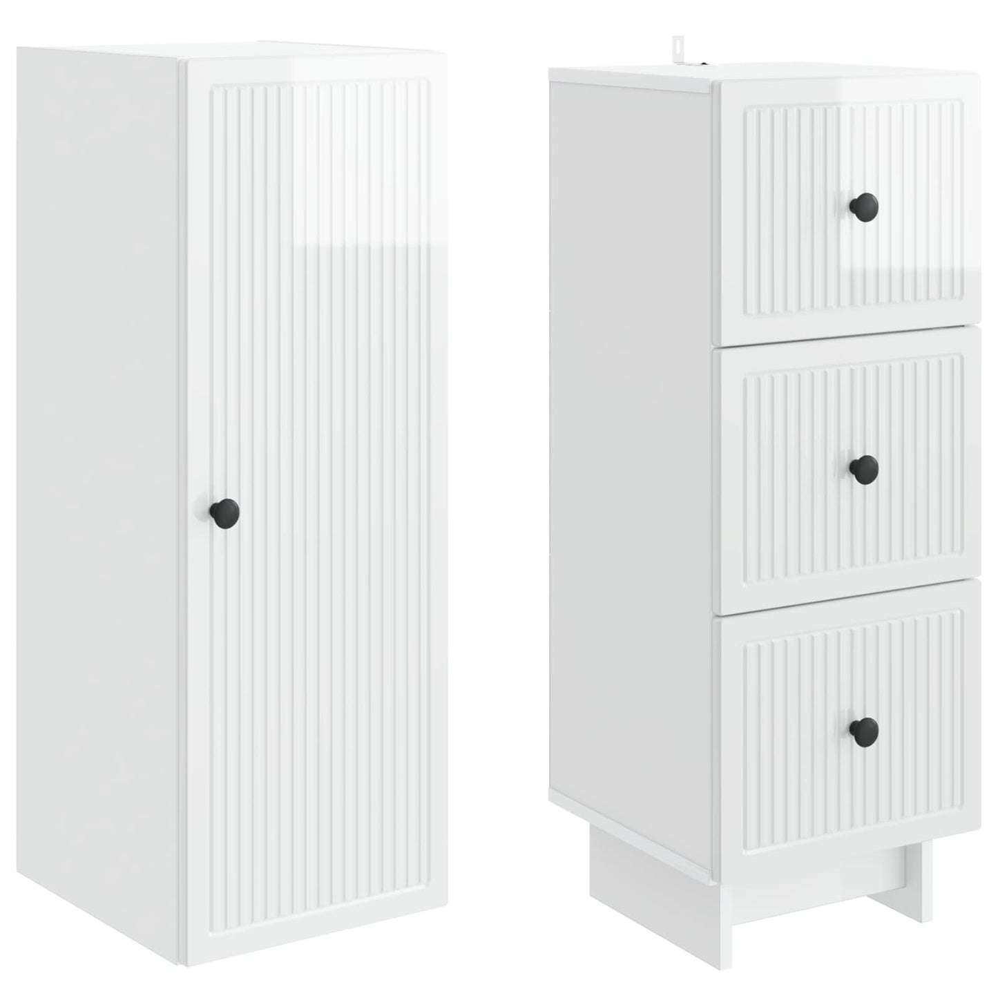 Kastenset 2 pcs 33 x 34,5 x 90 cm Bewerkt hout is nu te koop bij PeponiXL, paradijselijk wonen!