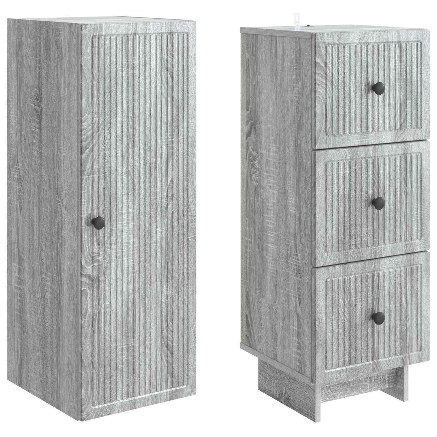 Kastenset 2 pcs 33 x 34,5 x 90 cm Bewerkt hout is nu te koop bij PeponiXL, paradijselijk wonen!