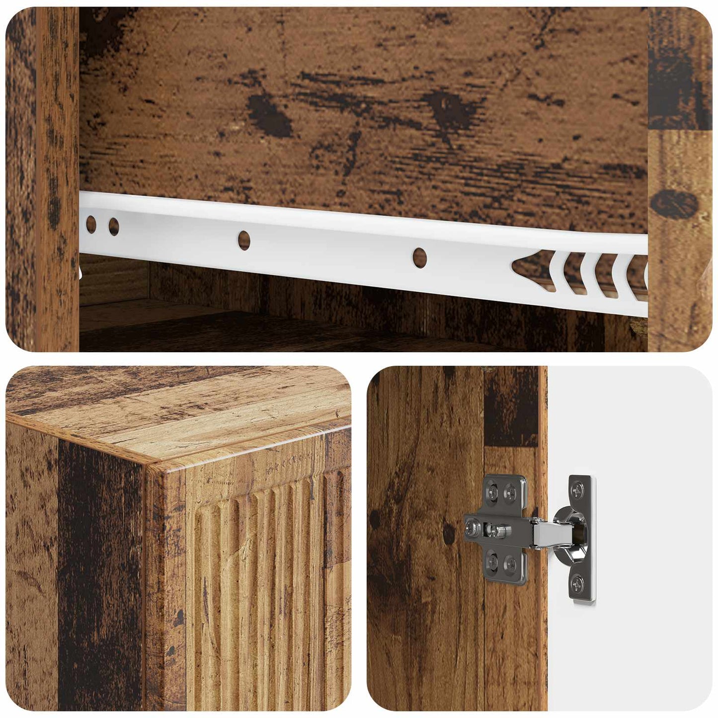 Kastenset 2 pcs Oud hout 33 x 34,5 x 90 cm Bewerkt hout is nu te koop bij PeponiXL, paradijselijk wonen!