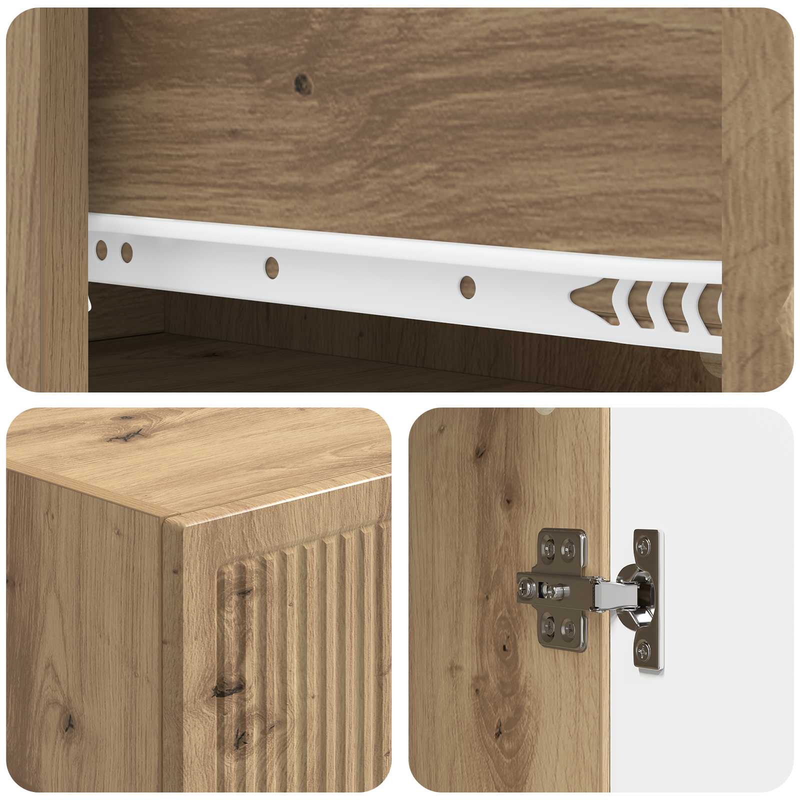 Kastenset 2 pcs 33 x 34,5 x 90 cm Bewerkt hout is nu te koop bij PeponiXL, paradijselijk wonen!