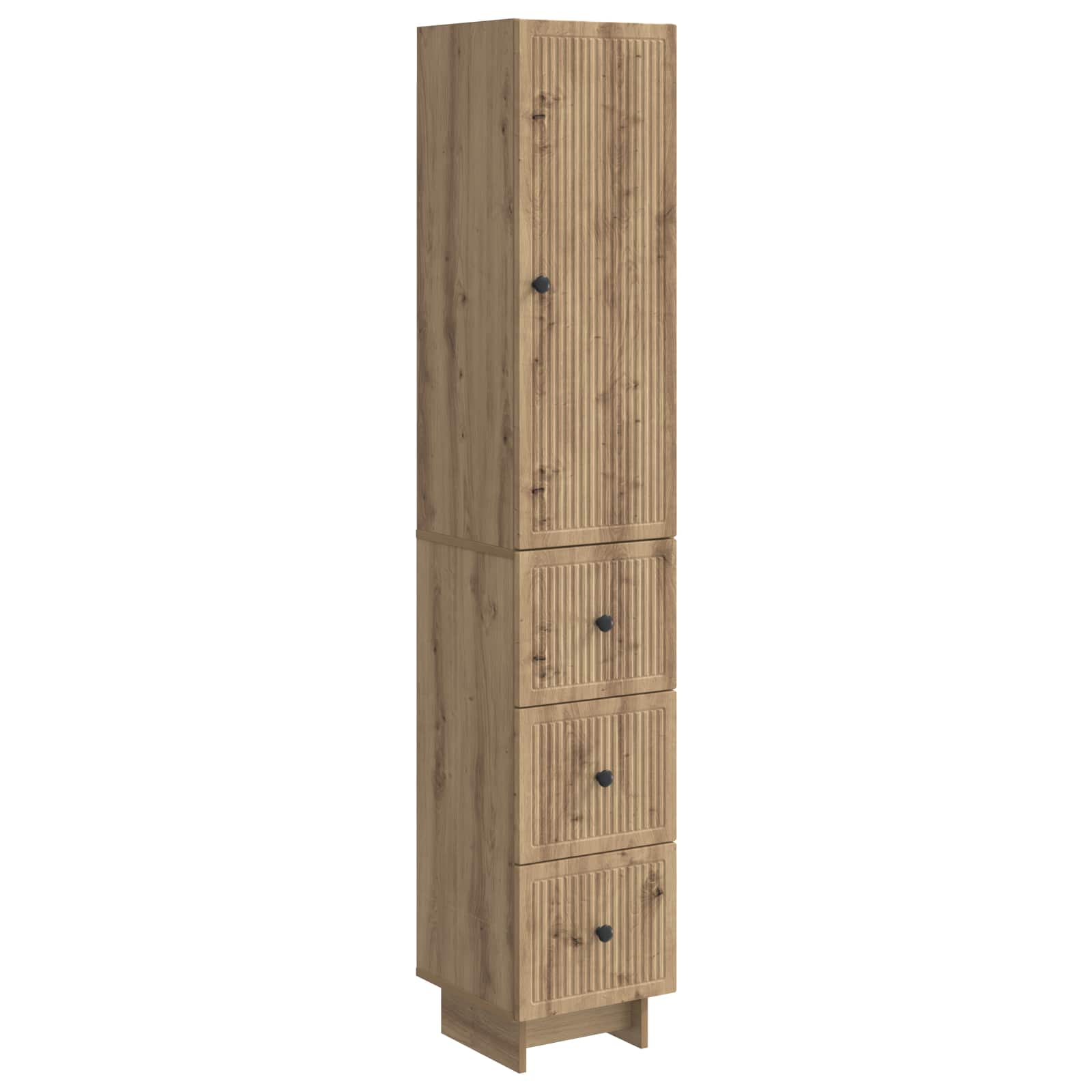 Kastenset 2 pcs 33 x 34,5 x 90 cm Bewerkt hout is nu te koop bij PeponiXL, paradijselijk wonen!