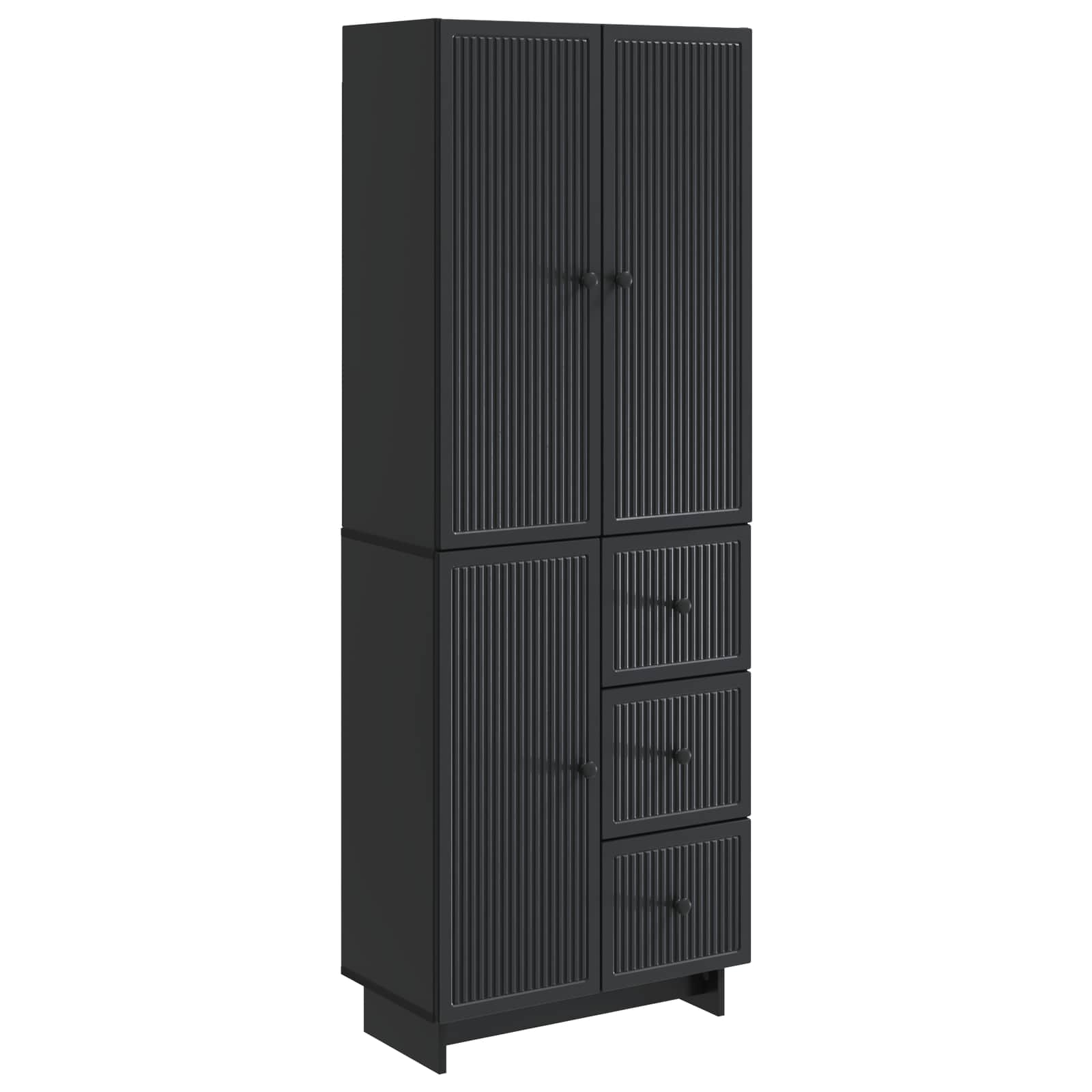 Kastenset 2 pcs 66 x 34,5 x 90 cm Bewerkt hout is nu te koop bij PeponiXL, paradijselijk wonen!