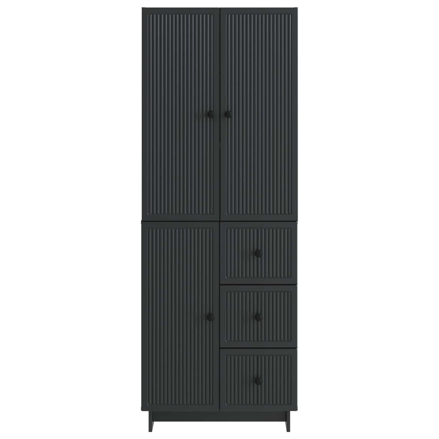 Kastenset 2 pcs 66 x 34,5 x 90 cm Bewerkt hout is nu te koop bij PeponiXL, paradijselijk wonen!