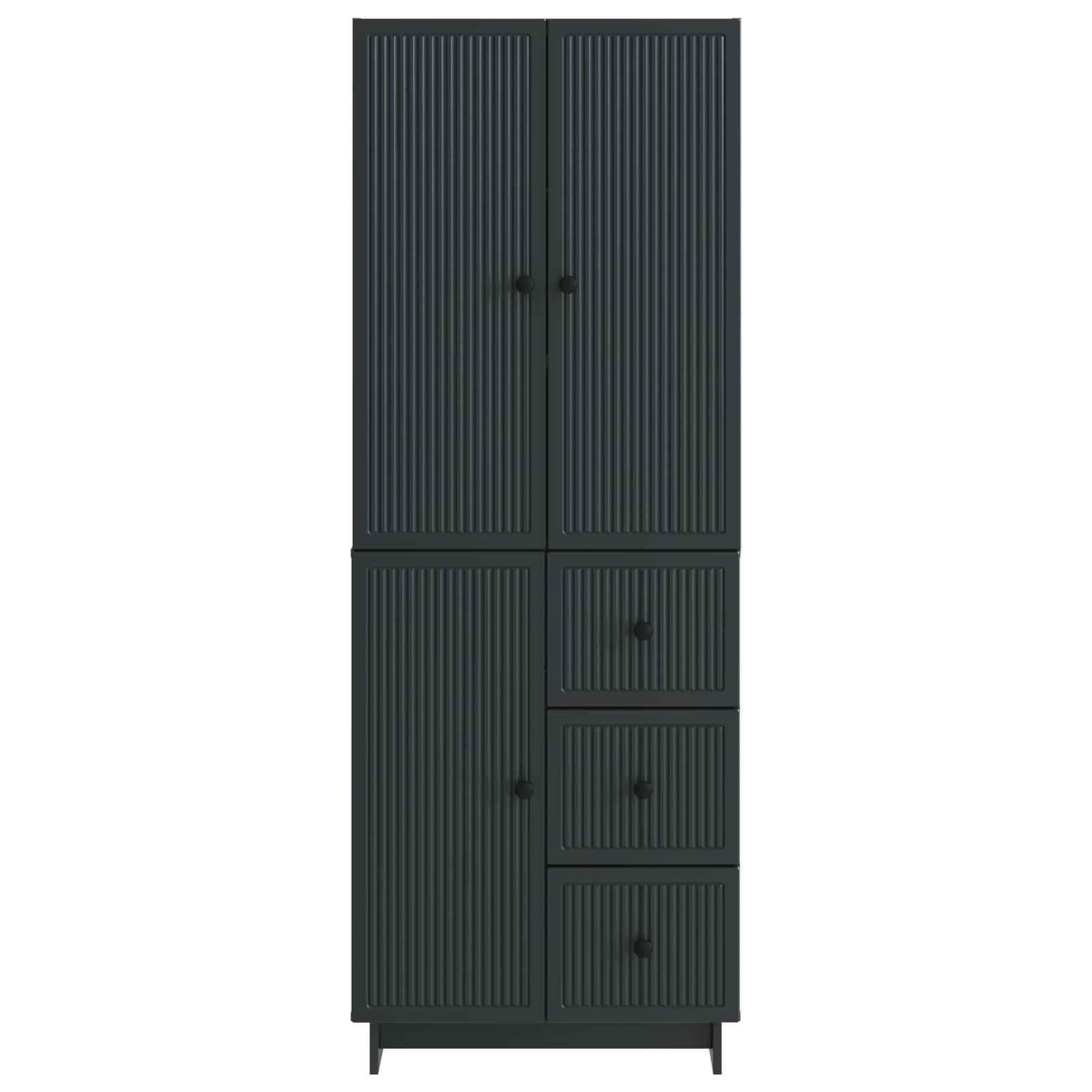 Kastenset 2 pcs 66 x 34,5 x 90 cm Bewerkt hout is nu te koop bij PeponiXL, paradijselijk wonen!