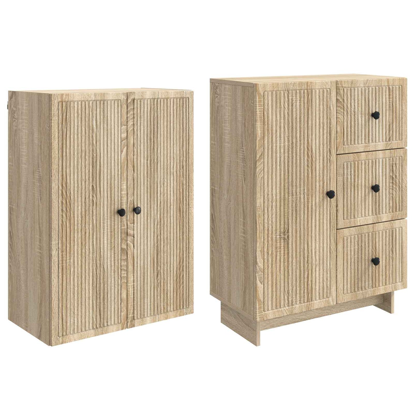 Kastenset 2 pcs 66 x 34,5 x 90 cm Bewerkt hout is nu te koop bij PeponiXL, paradijselijk wonen!