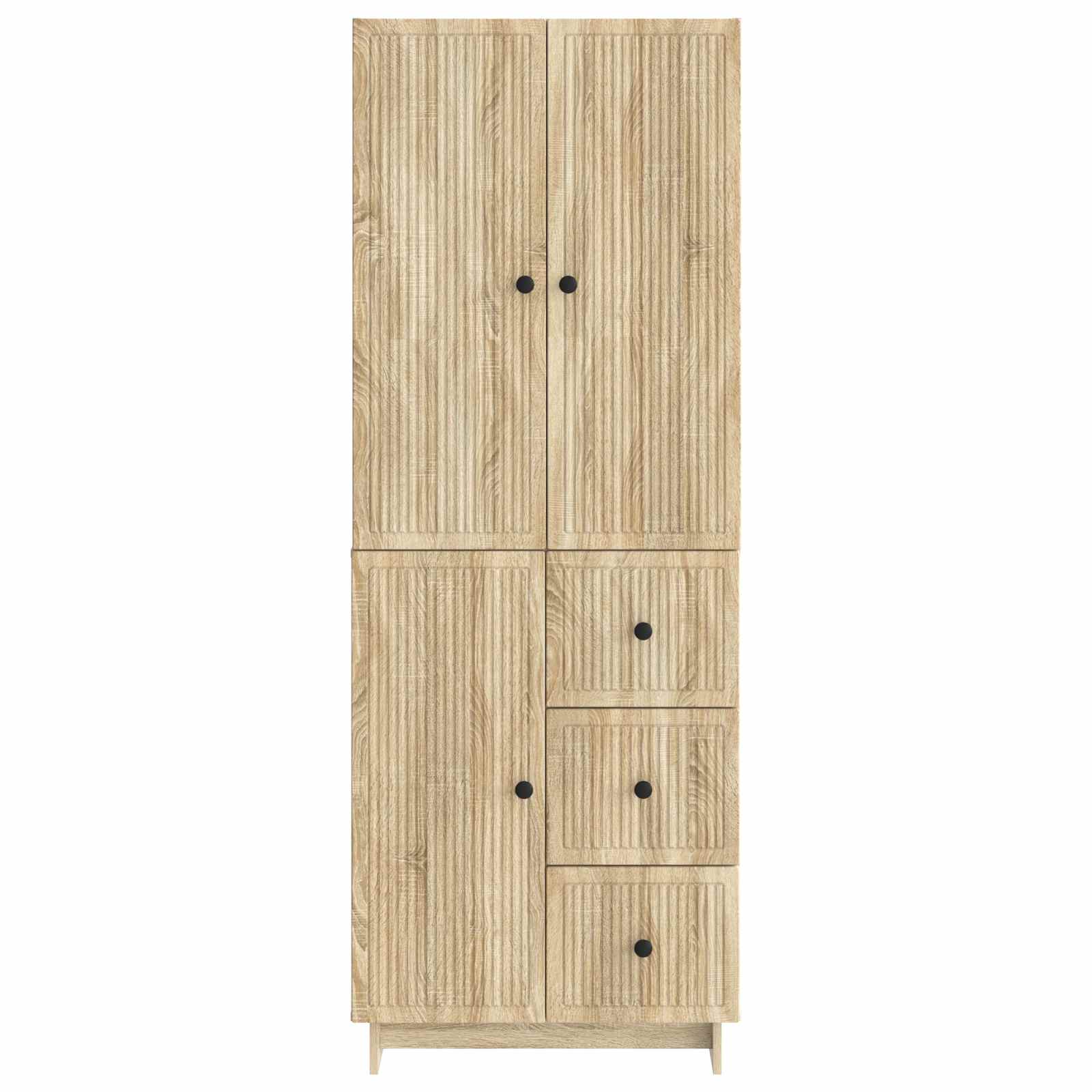 Kastenset 2 pcs 66 x 34,5 x 90 cm Bewerkt hout is nu te koop bij PeponiXL, paradijselijk wonen!