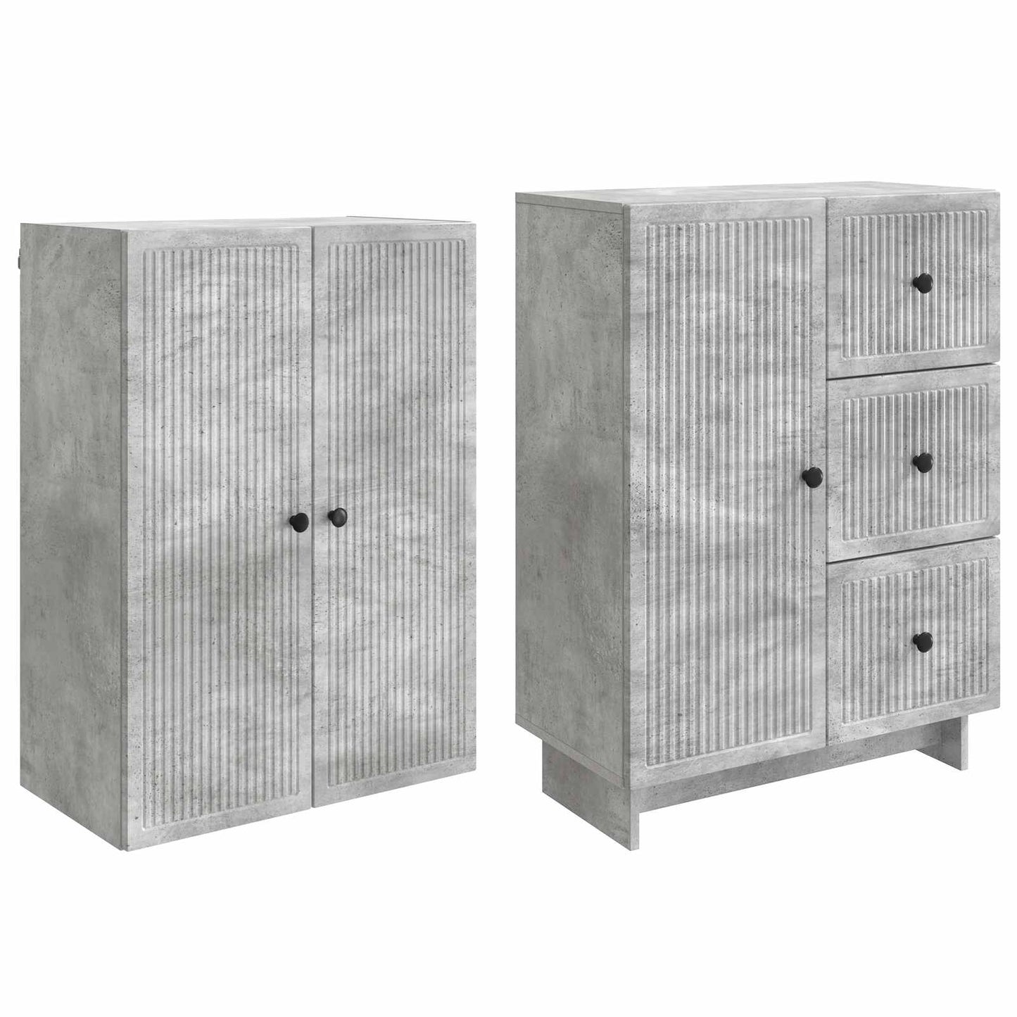 Kastenset 2 pcs 66 x 34,5 x 90 cm Bewerkt hout is nu te koop bij PeponiXL, paradijselijk wonen!