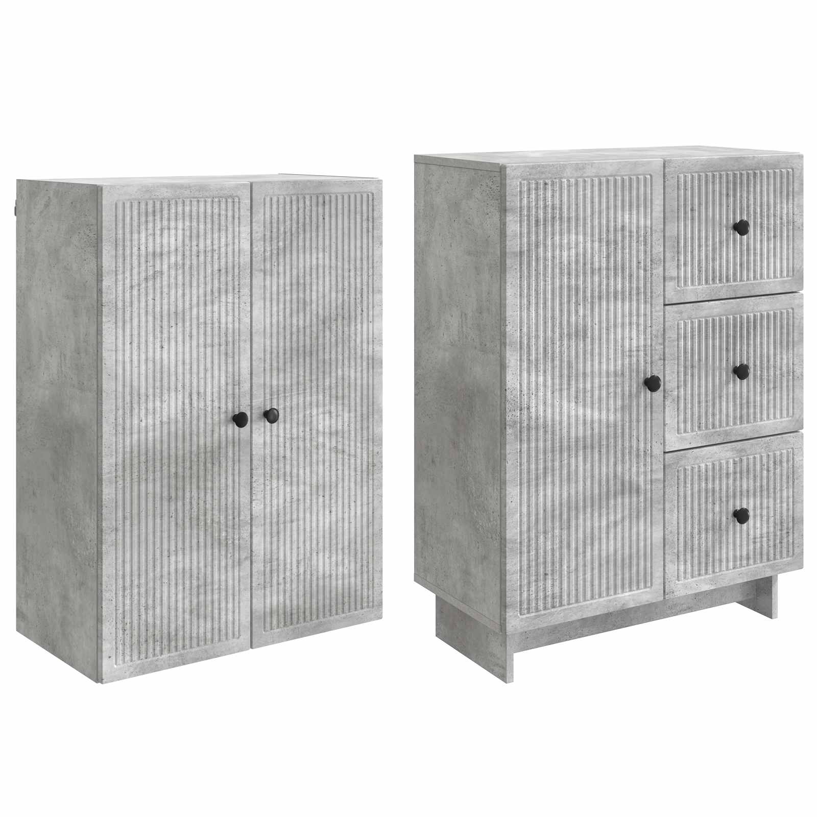 Kastenset 2 pcs 66 x 34,5 x 90 cm Bewerkt hout is nu te koop bij PeponiXL, paradijselijk wonen!