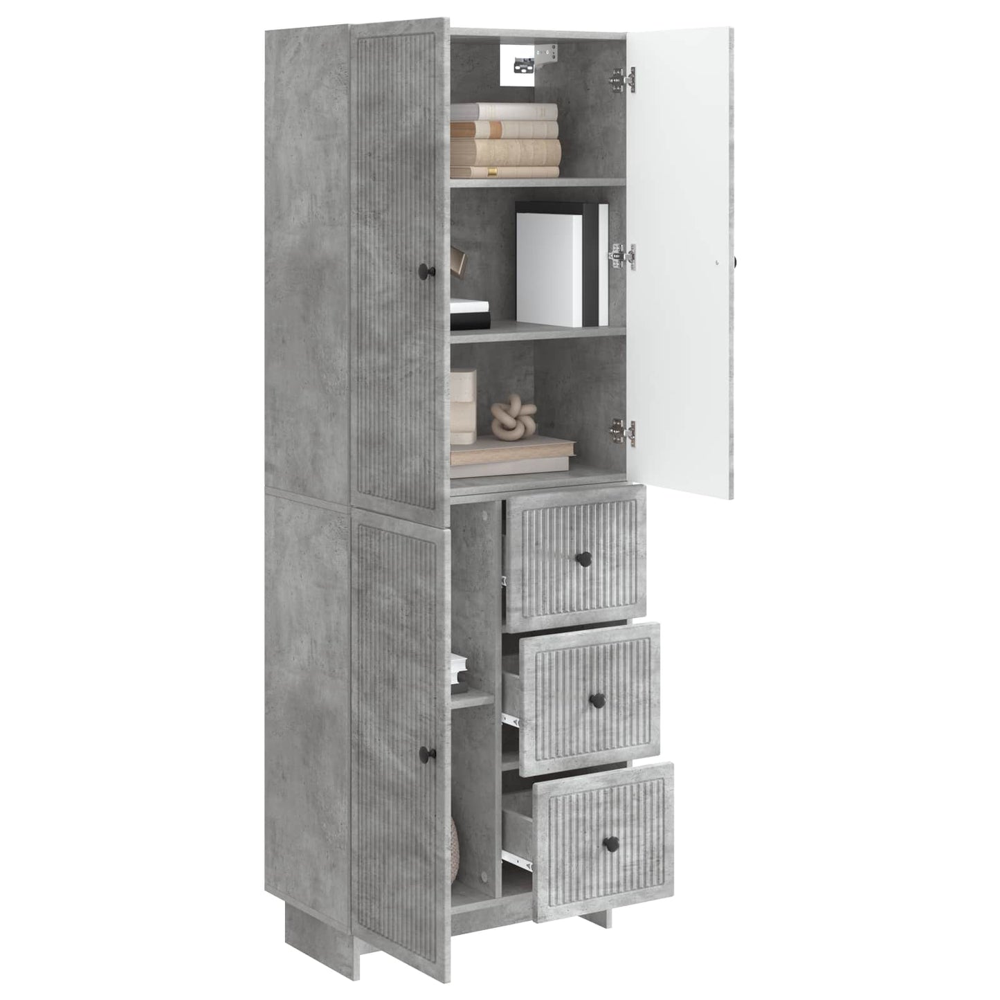 Kastenset 2 pcs 66 x 34,5 x 90 cm Bewerkt hout is nu te koop bij PeponiXL, paradijselijk wonen!