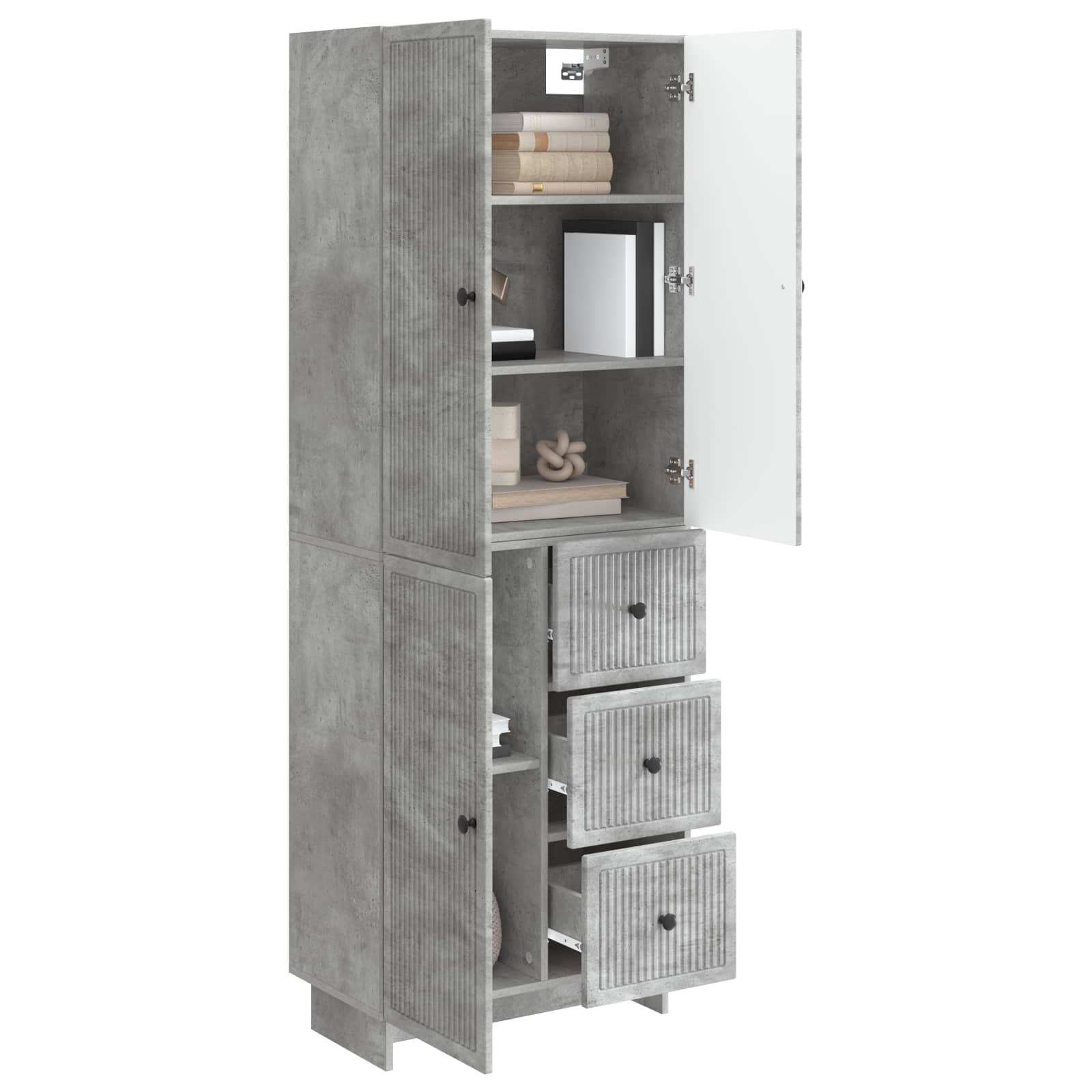 Kastenset 2 pcs 66 x 34,5 x 90 cm Bewerkt hout is nu te koop bij PeponiXL, paradijselijk wonen!