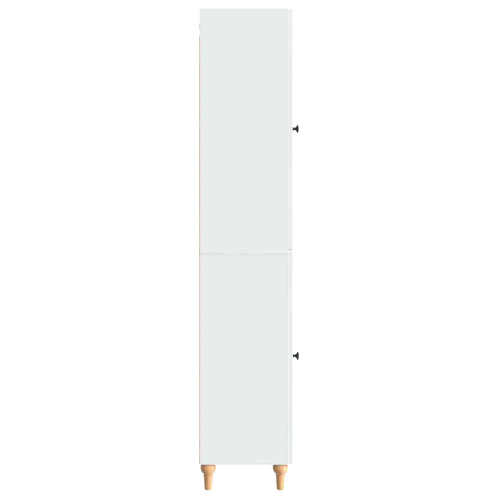 Kastenset 2 pcs Hoogglans Wit Bewerkt hout is nu te koop bij PeponiXL, paradijselijk wonen!