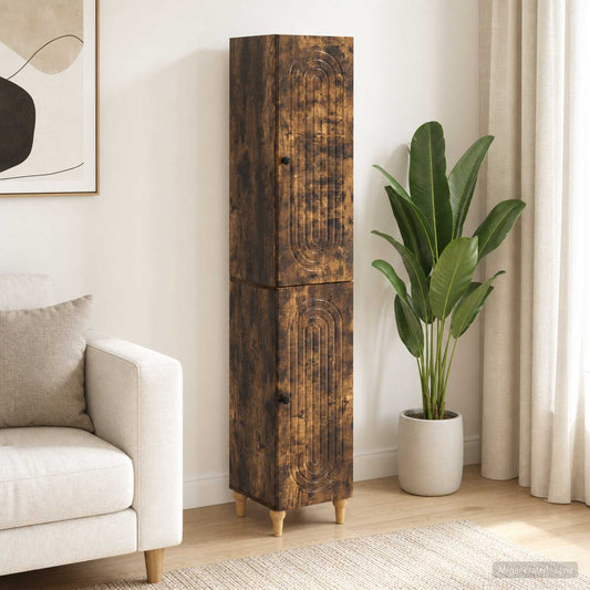 Kastenset 2 pcs Gerookt eiken Bewerkt hout is nu te koop bij PeponiXL, paradijselijk wonen!