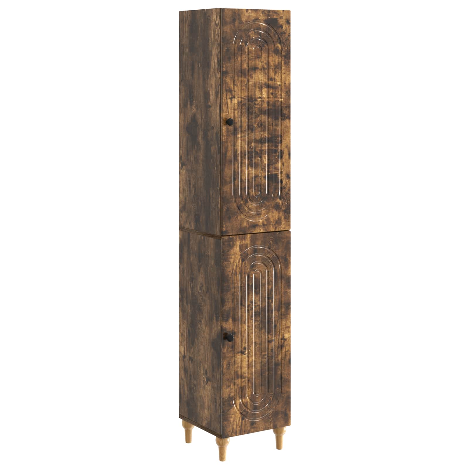 Kastenset 2 pcs Gerookt eiken Bewerkt hout is nu te koop bij PeponiXL, paradijselijk wonen!