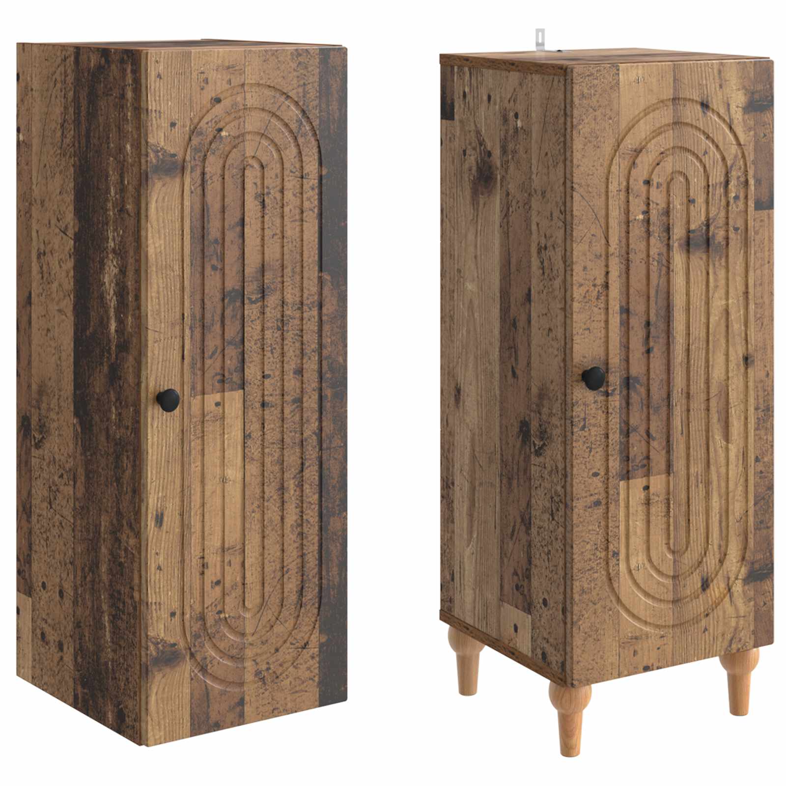 Kastenset 2 pcs Oud hout Bewerkt hout is nu te koop bij PeponiXL, paradijselijk wonen!