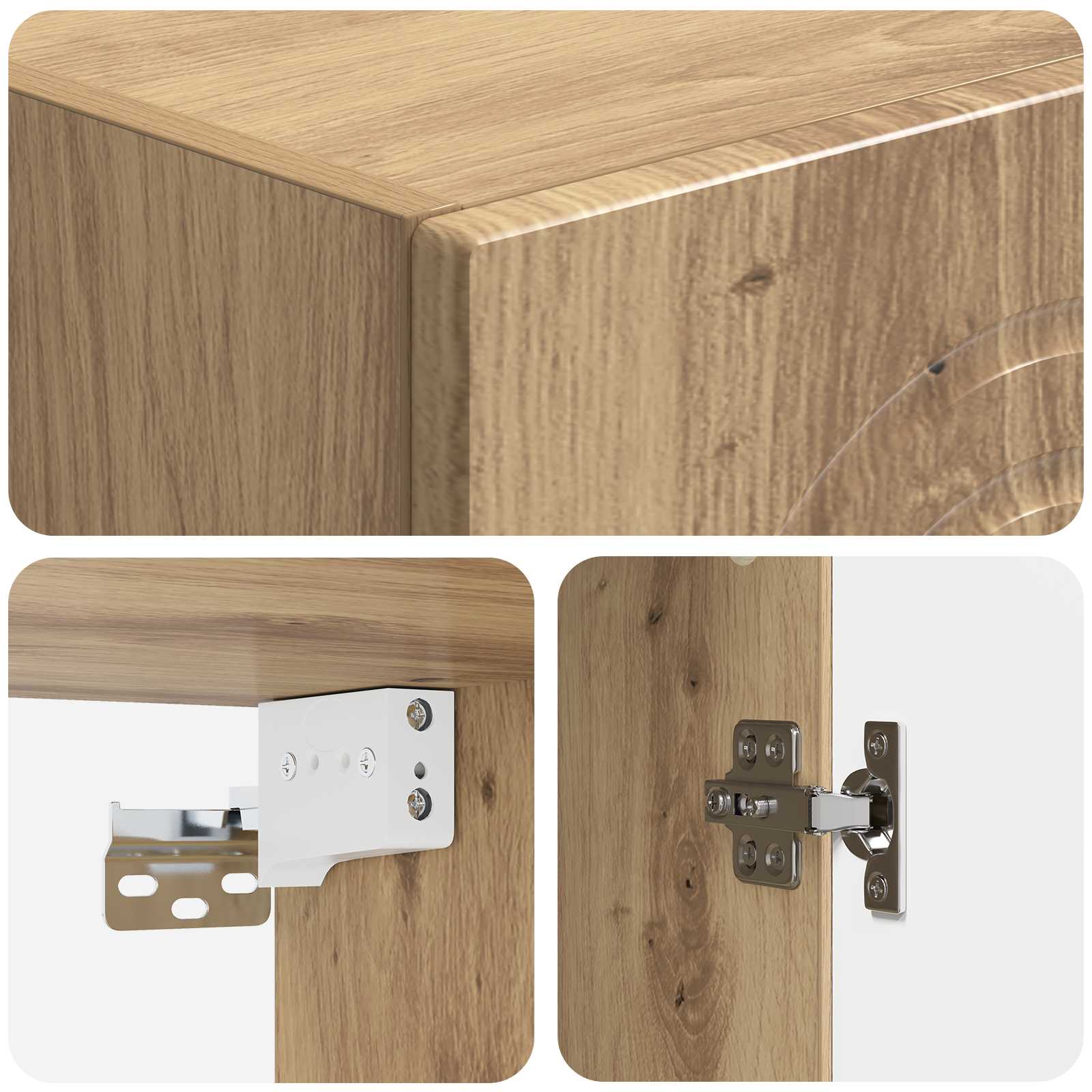 Kastenset 2 pcs Artisanaal eiken Bewerkt hout is nu te koop bij PeponiXL, paradijselijk wonen!