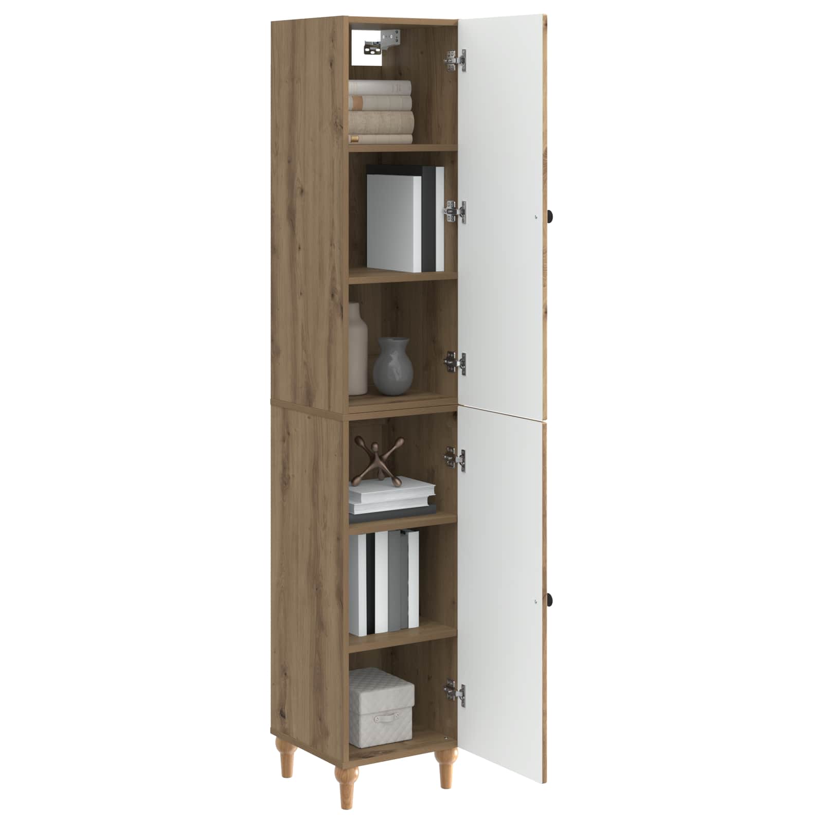 Kastenset 2 pcs Artisanaal eiken Bewerkt hout is nu te koop bij PeponiXL, paradijselijk wonen!