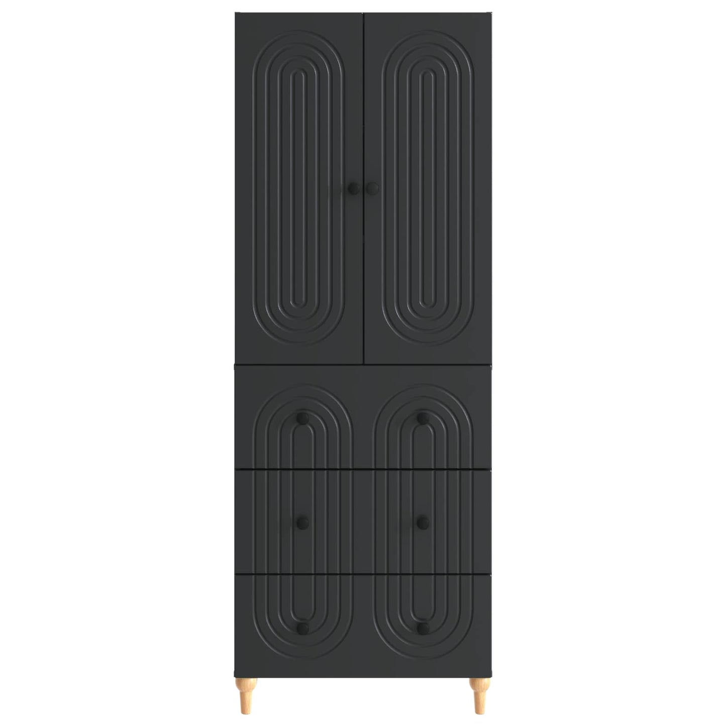 Kastenset 2 pcs 66 x 34,5 x 90 cm Bewerkt hout is nu te koop bij PeponiXL, paradijselijk wonen!