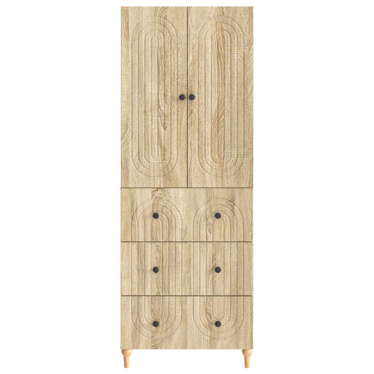 Kastenset 2 pcs 66 x 34,5 x 90 cm Bewerkt hout is nu te koop bij PeponiXL, paradijselijk wonen!