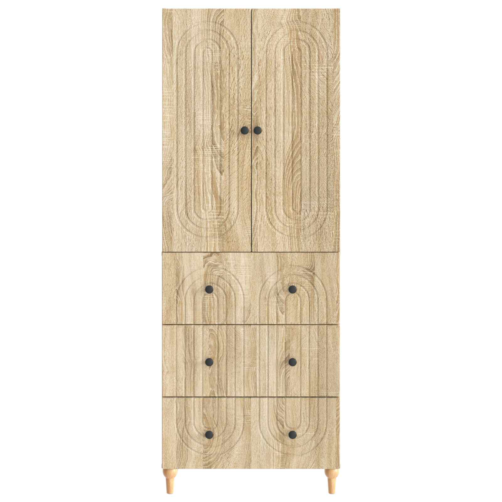 Kastenset 2 pcs 66 x 34,5 x 90 cm Bewerkt hout is nu te koop bij PeponiXL, paradijselijk wonen!