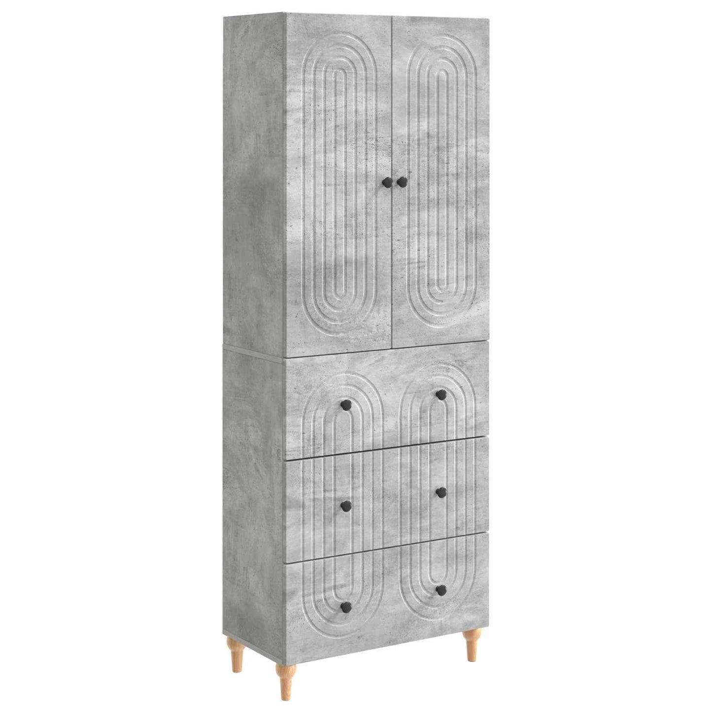 Kastenset 2 pcs 66 x 34,5 x 90 cm Bewerkt hout is nu te koop bij PeponiXL, paradijselijk wonen!