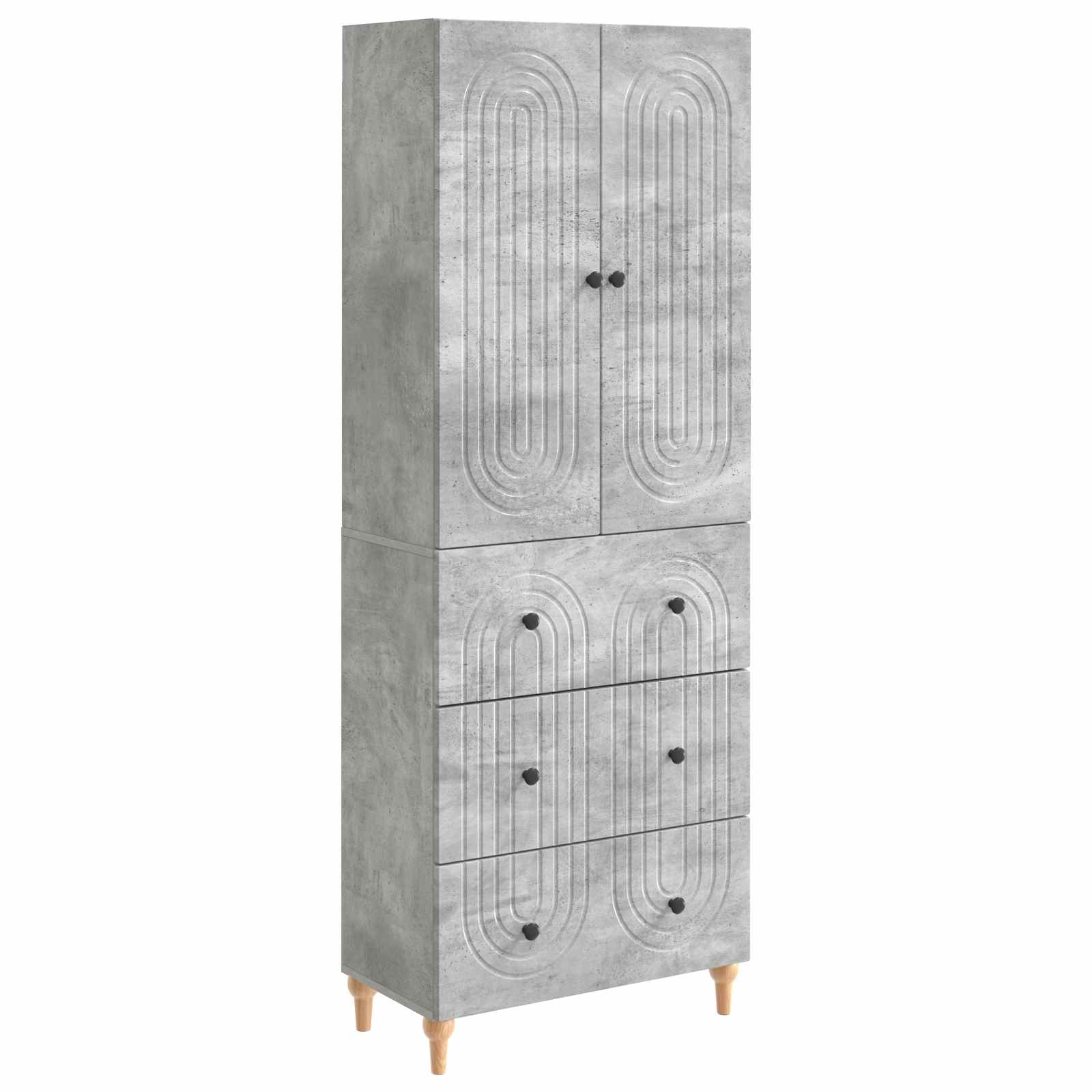Kastenset 2 pcs 66 x 34,5 x 90 cm Bewerkt hout is nu te koop bij PeponiXL, paradijselijk wonen!